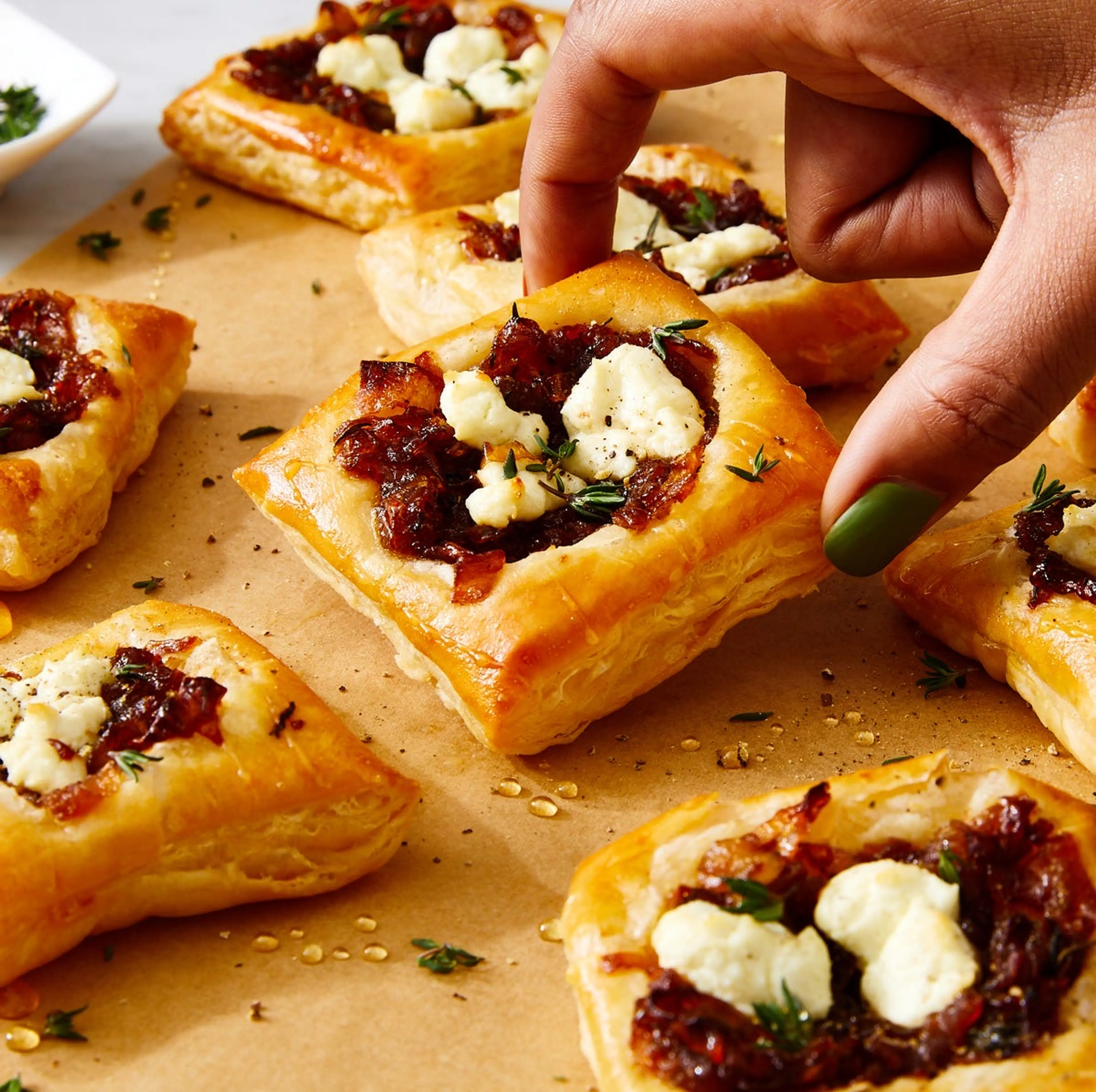 Caramelized Onion & Goat Cheese Bites