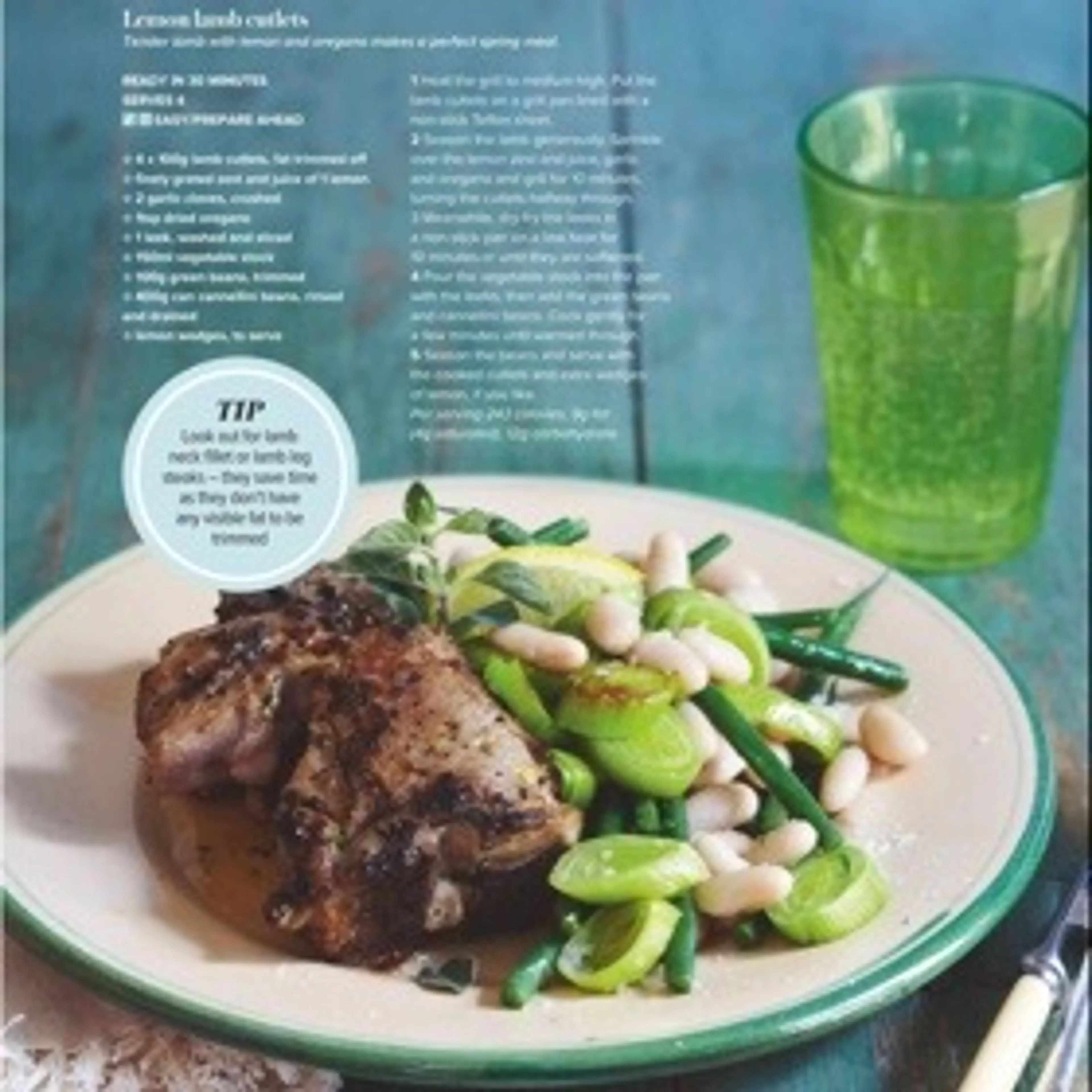 Lemon lamb cutlets
