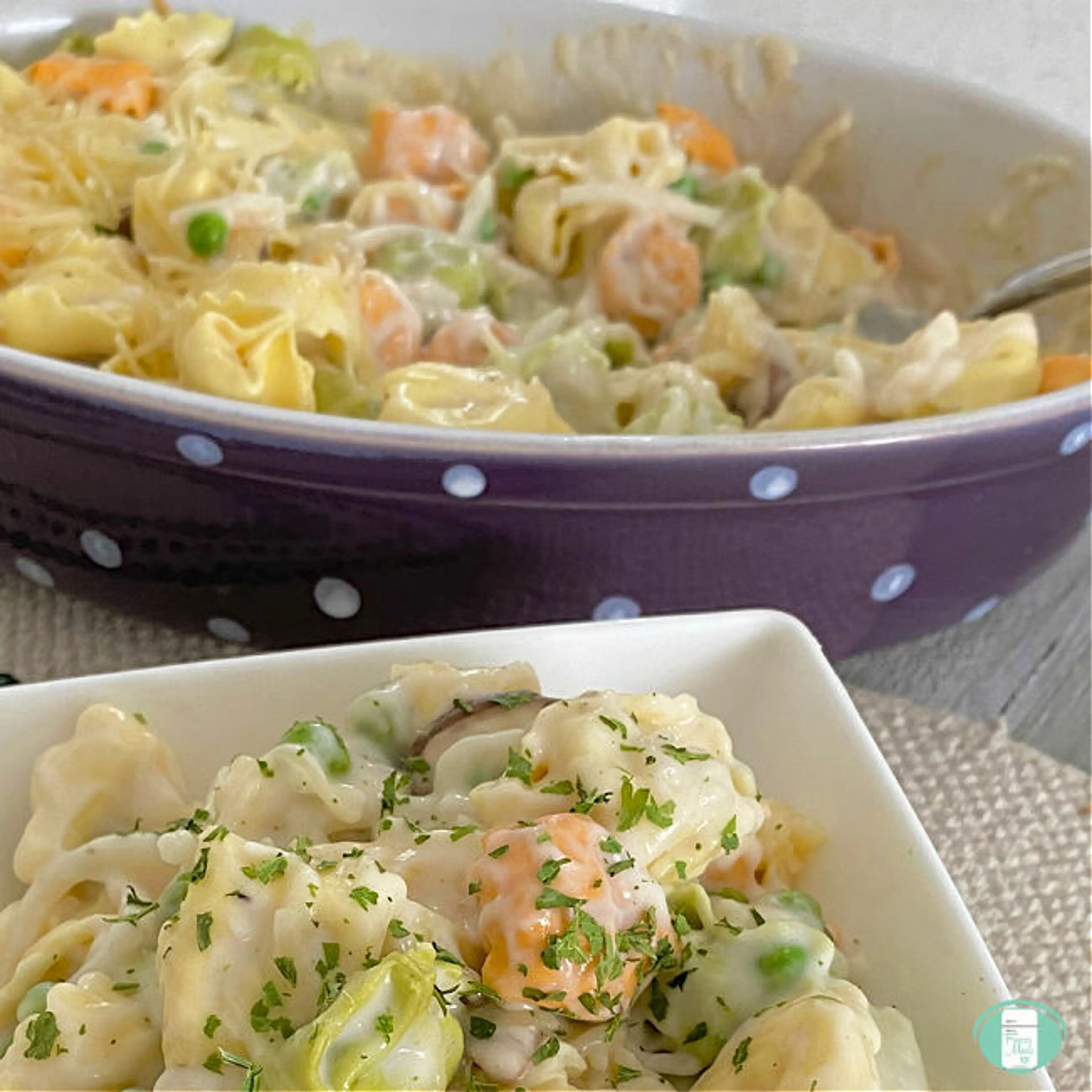 Baked Tortellini Alfredo