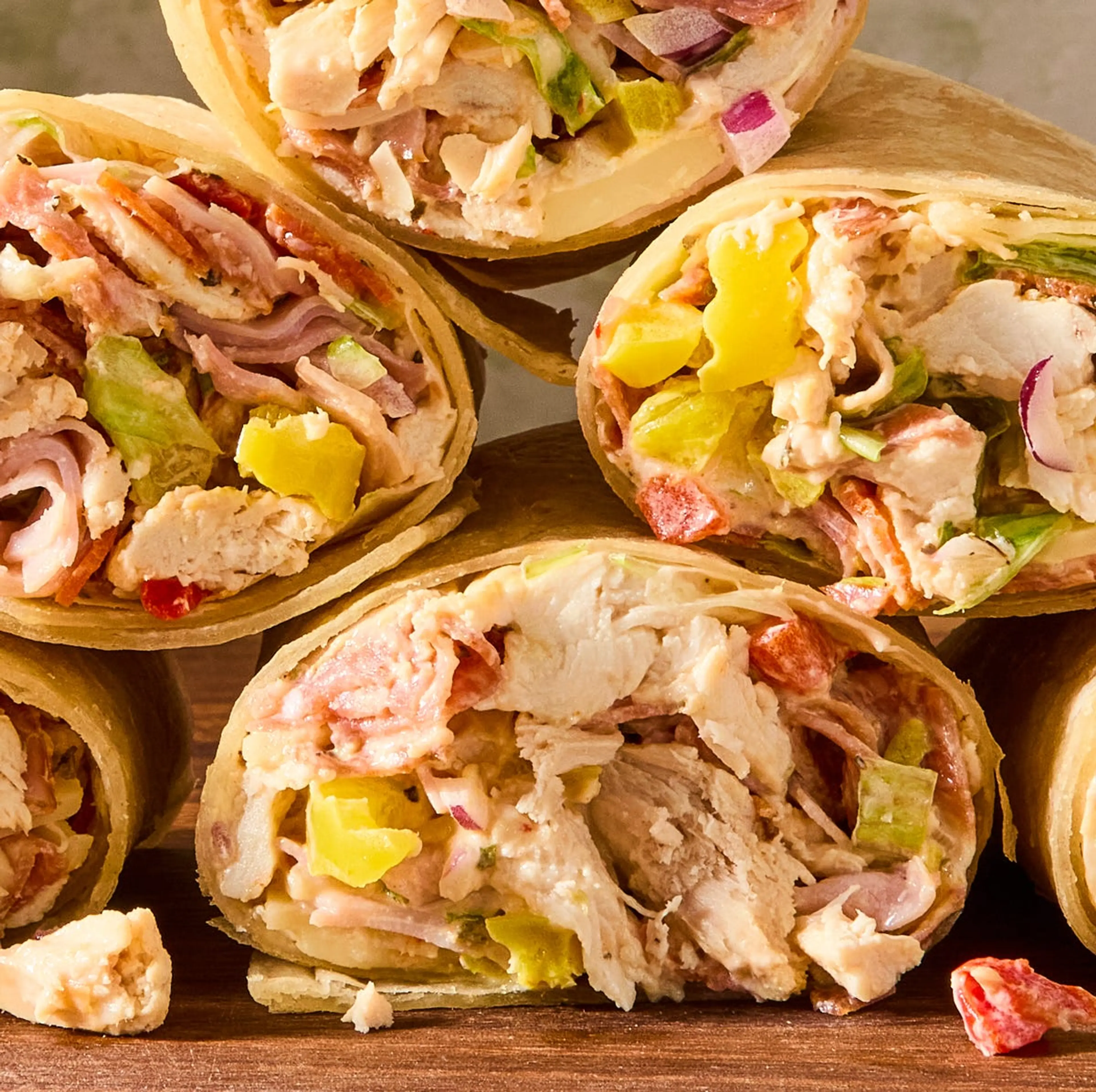 Italian Grinder Chicken Salad Wrap