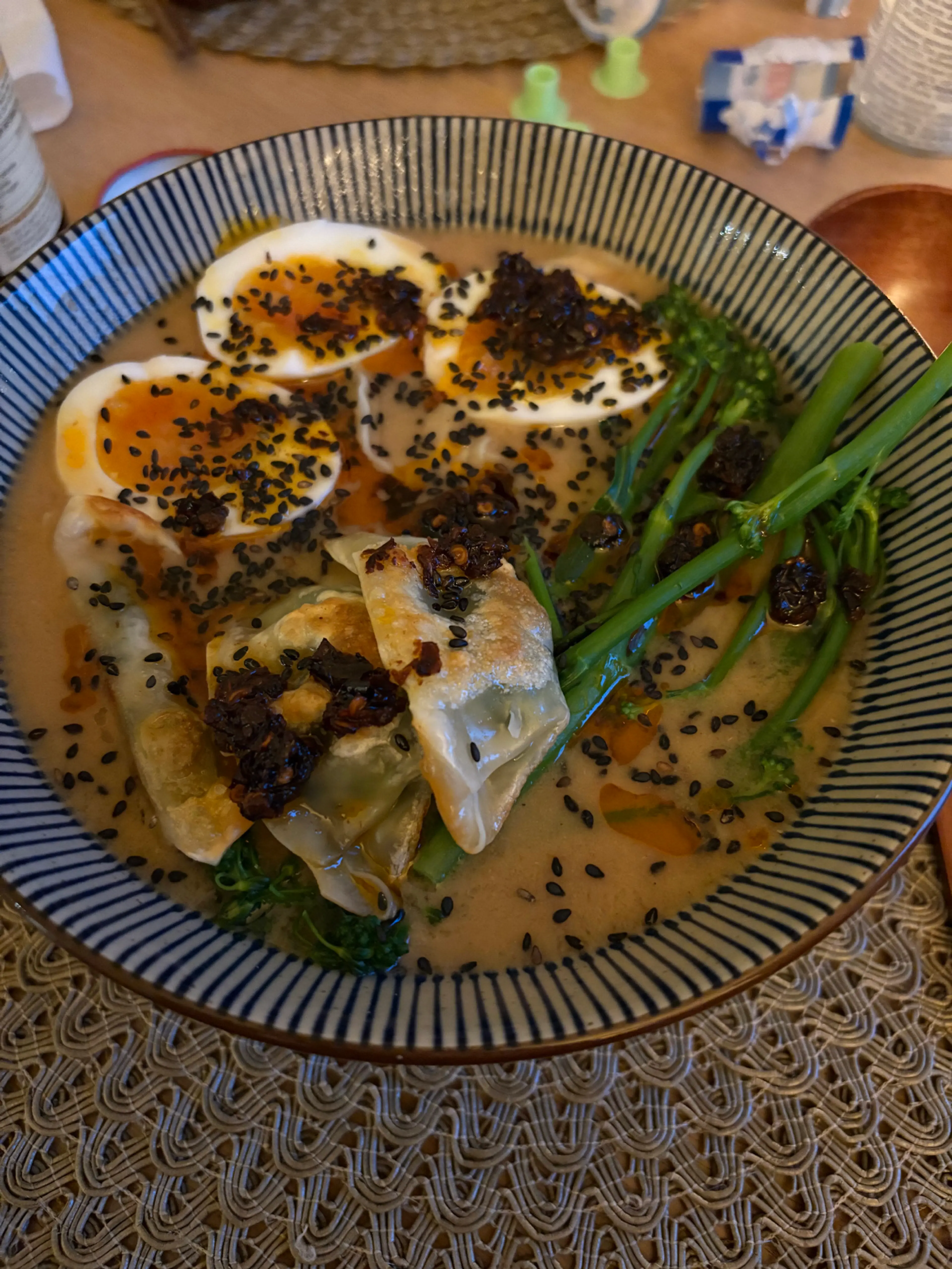 Peanut Butter Gyoza Ramen