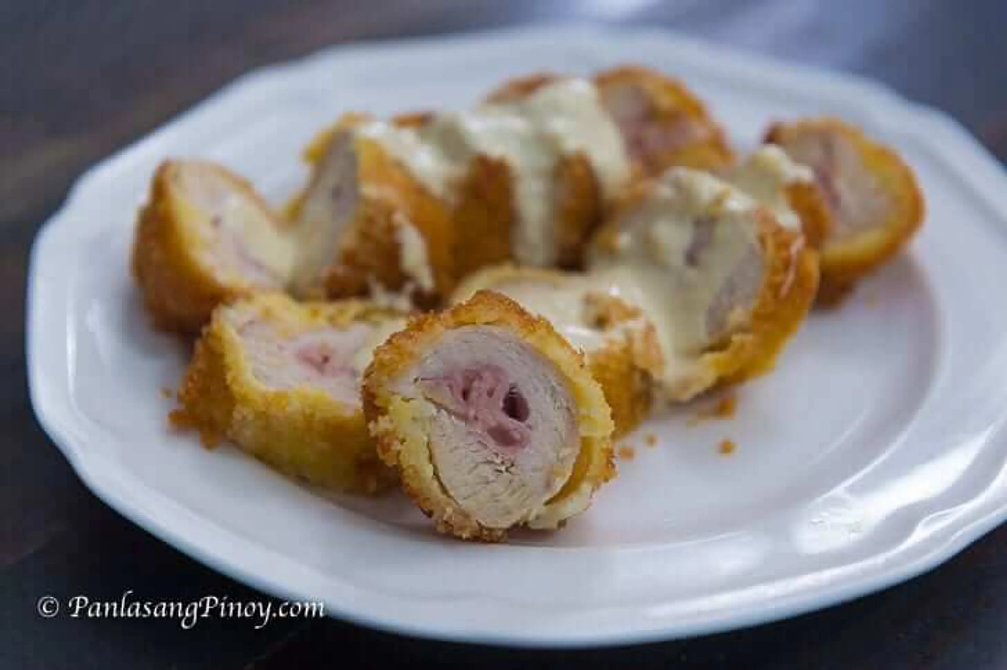 Chicken Cordon Bleu with Dijon Cream Sauce