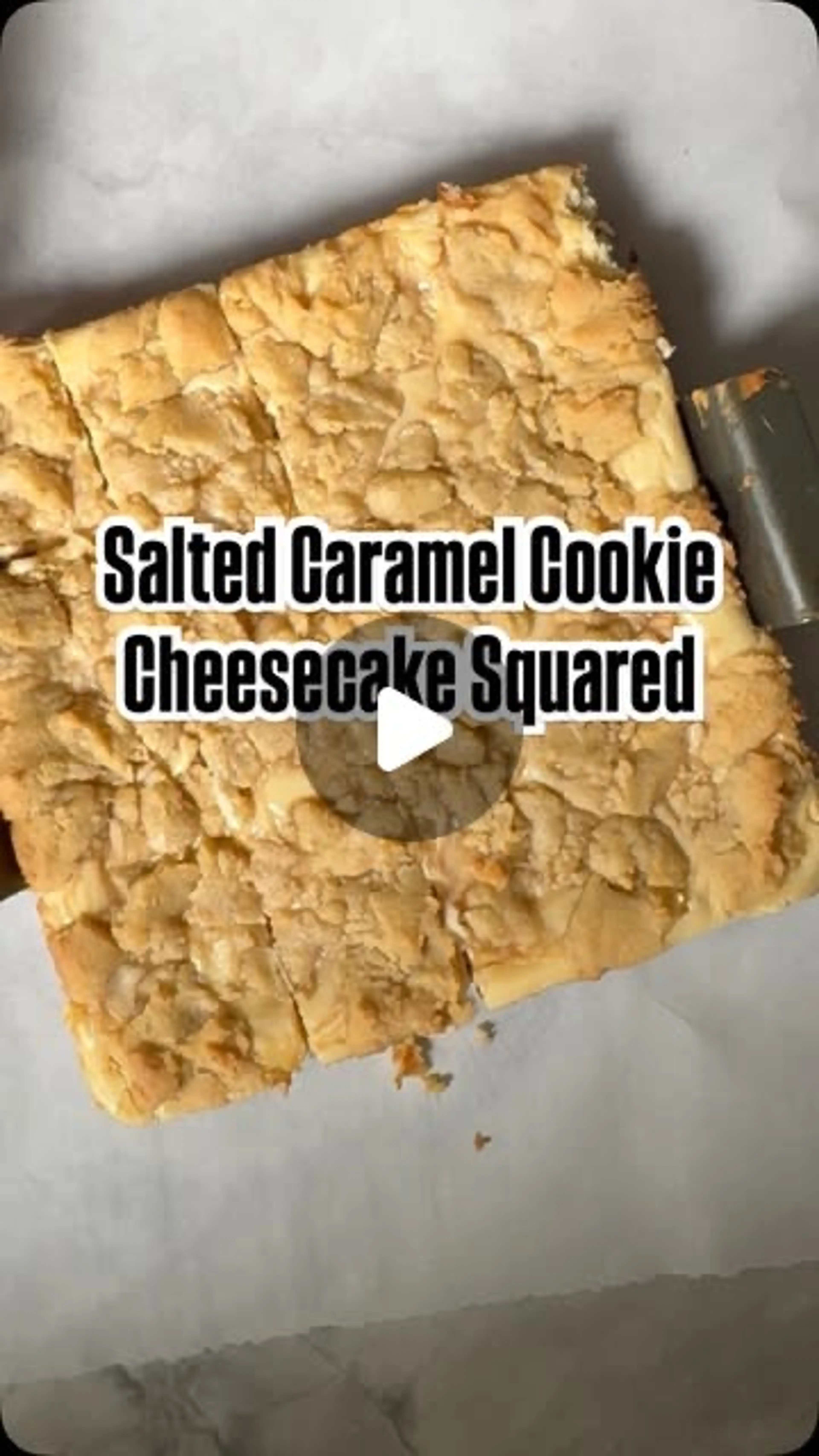 Salted Carmel Cheesecake Squares
