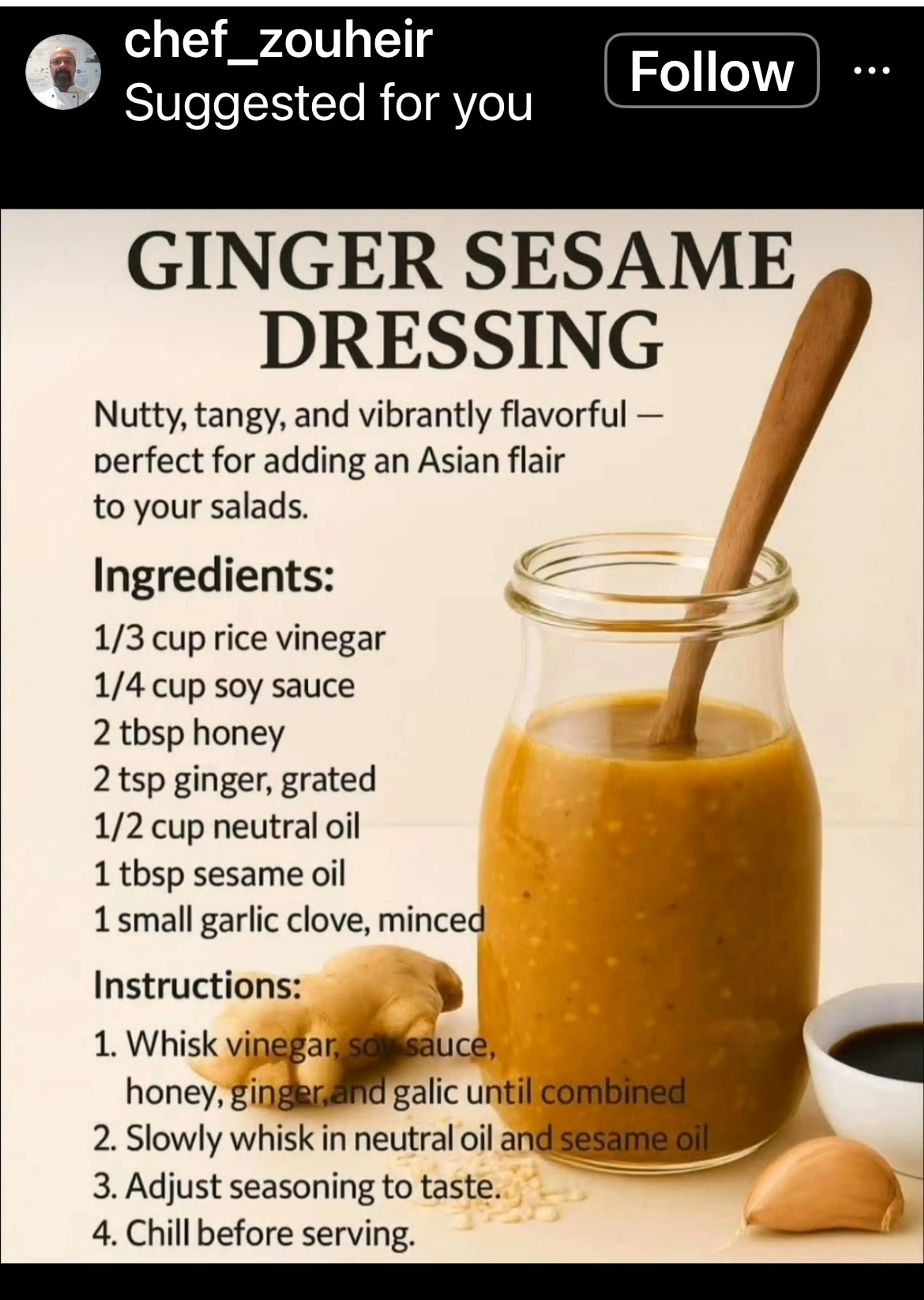 GINGER SESAME DRESSING