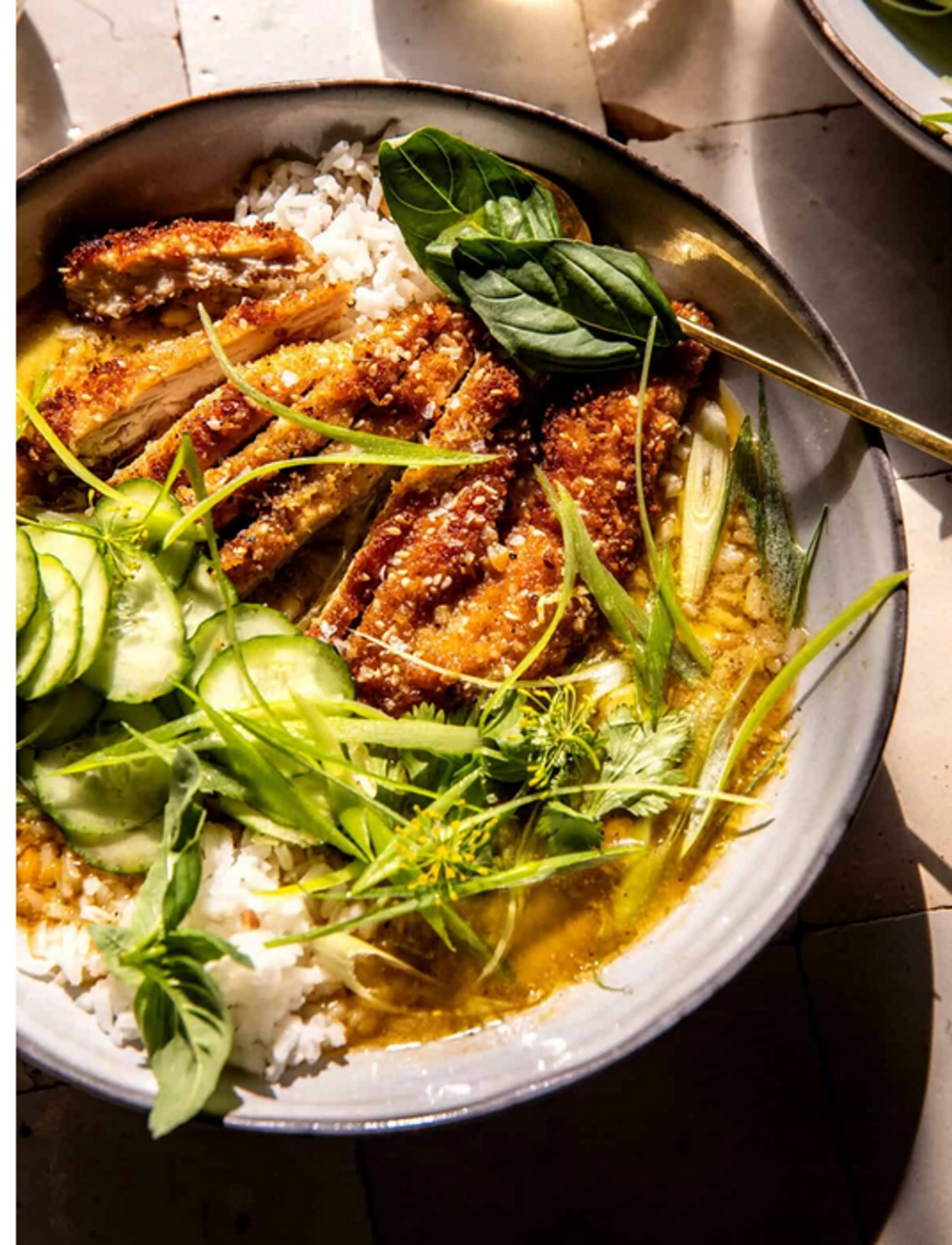 Lemon Chicken Katsu Bowls