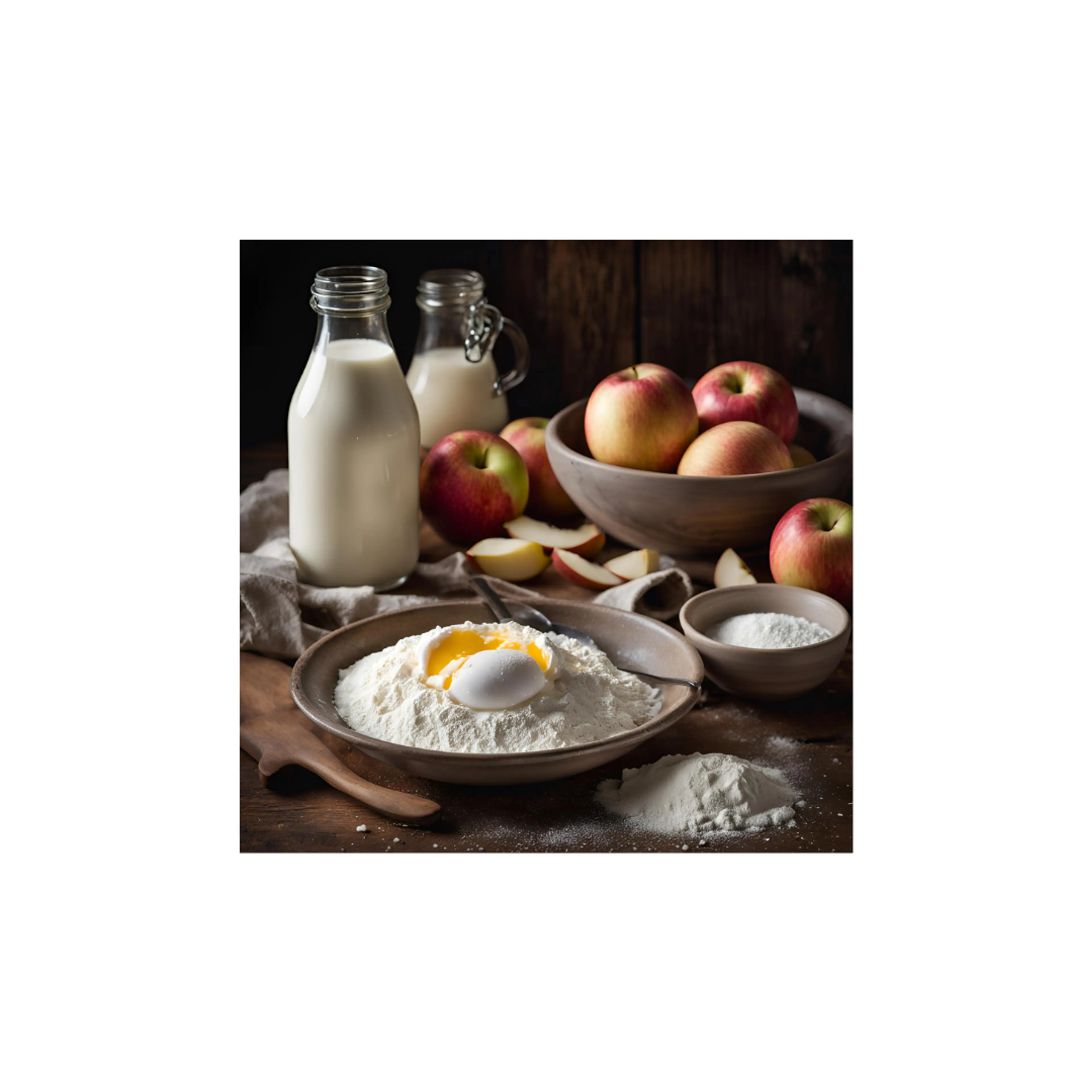 Gâteau invisible aux pommes