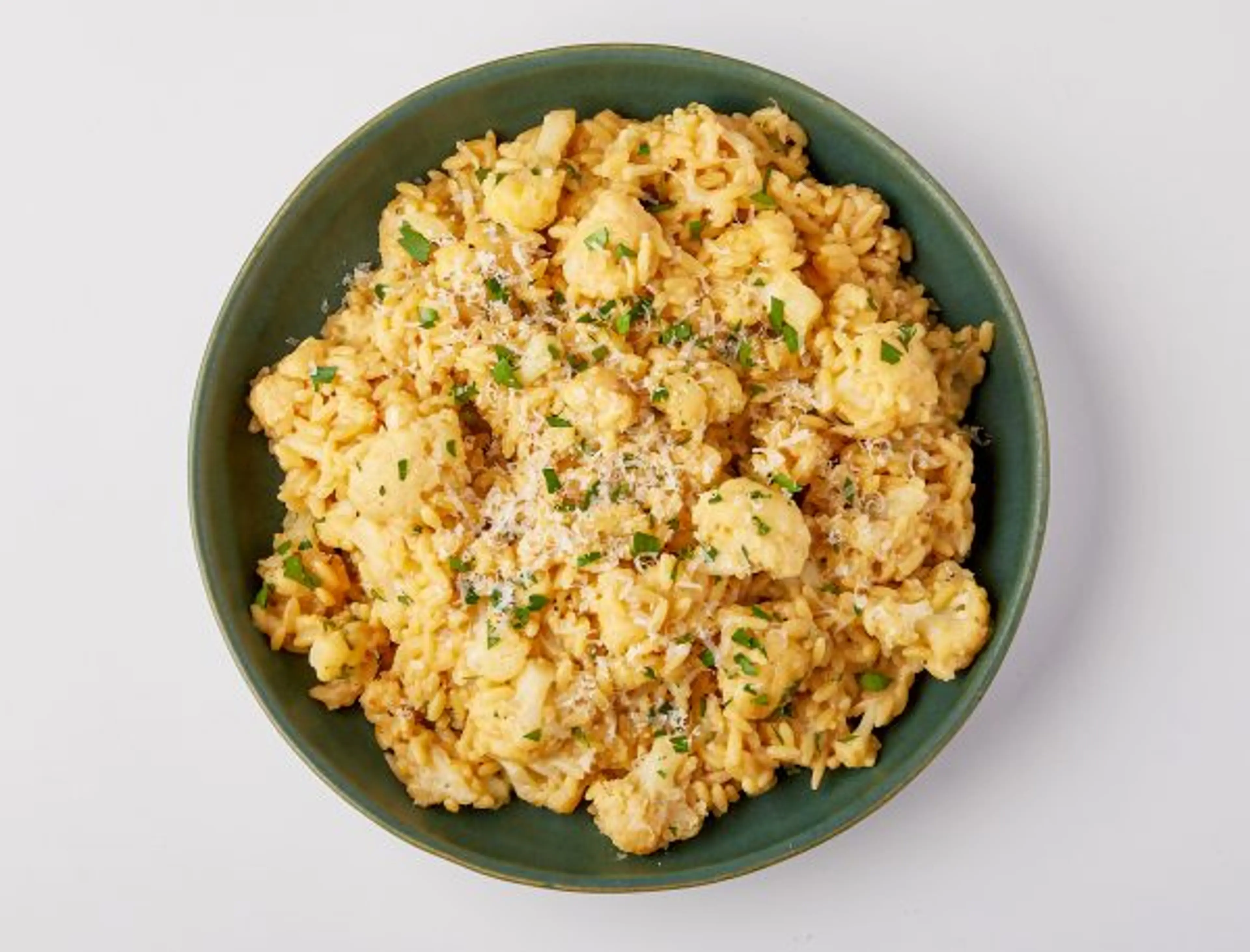 Two-Cheese Orzo with Cauliflower