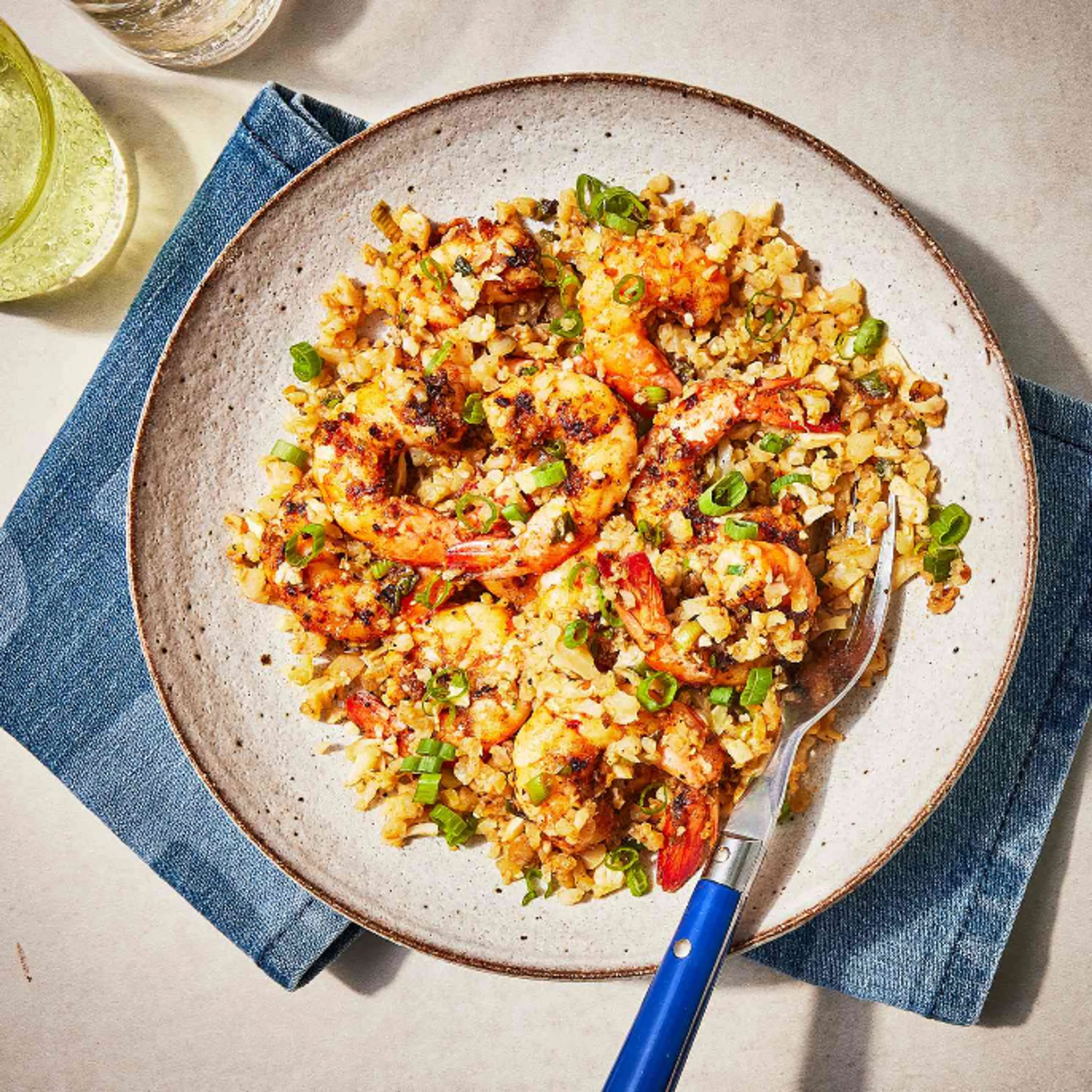 Spicy Shrimp with Cauliflower Rice