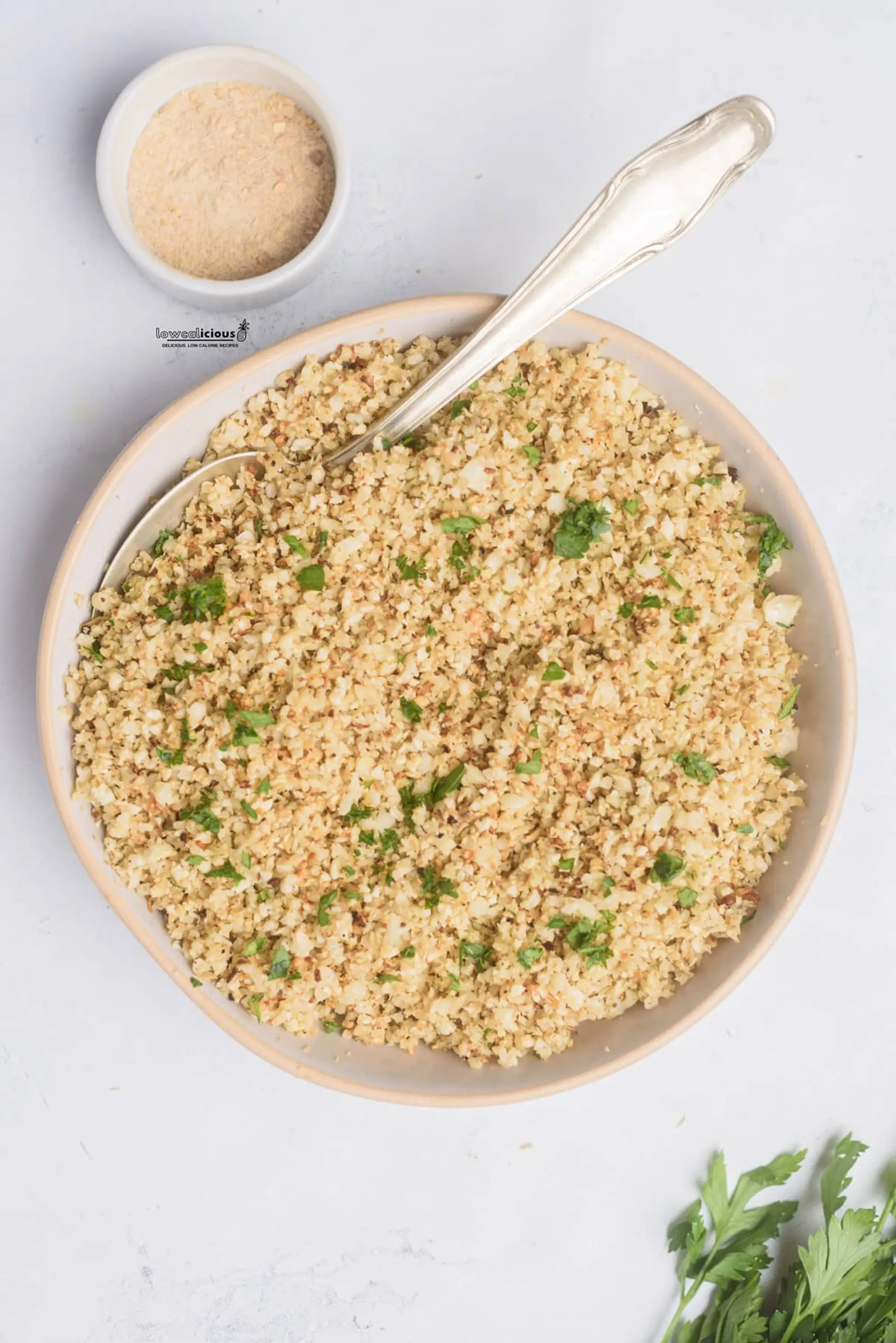 Easy Roasted Cauliflower Rice