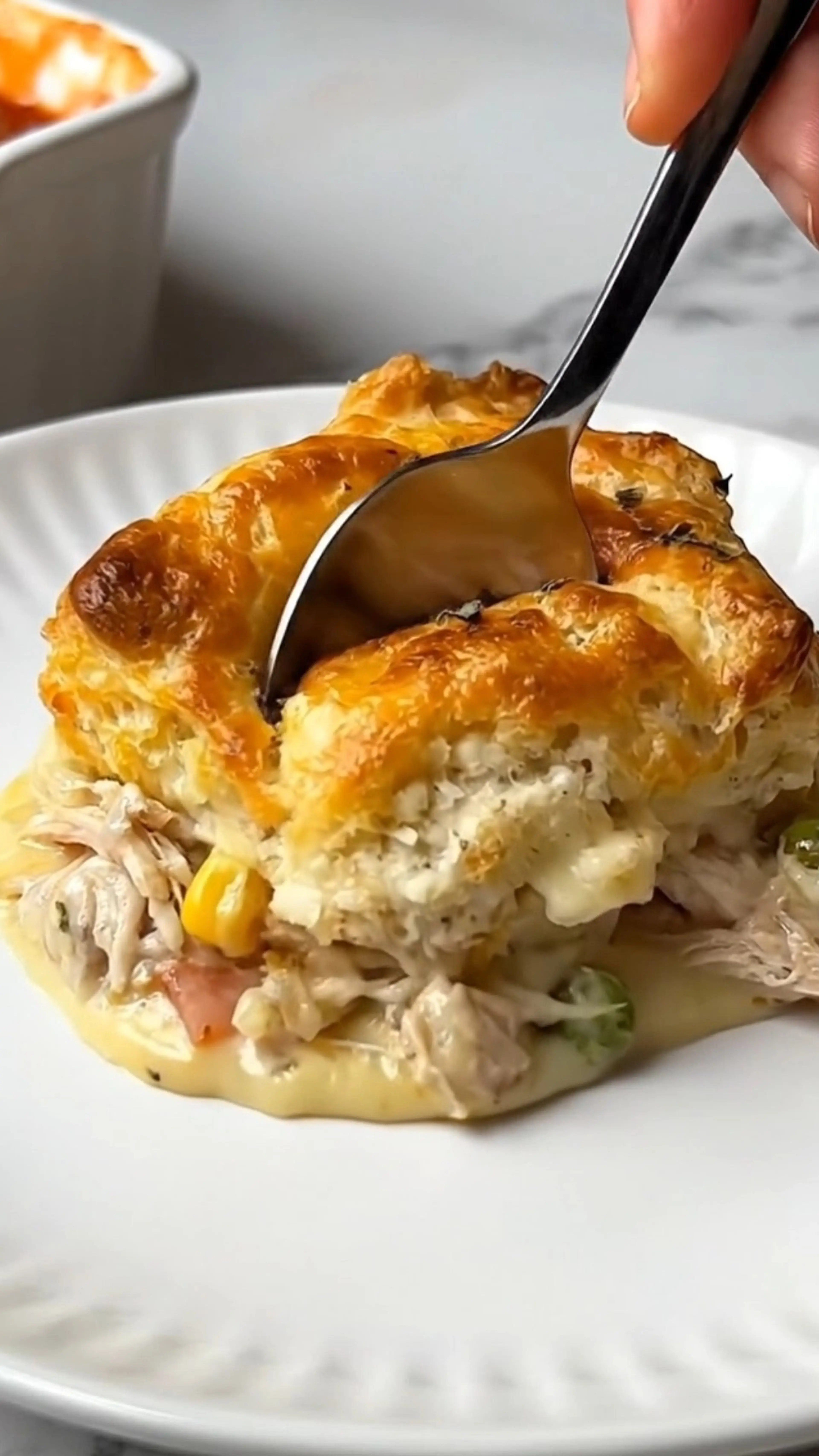 This Viral Chicken Cobbler Casserole Is Pure Comfort Food