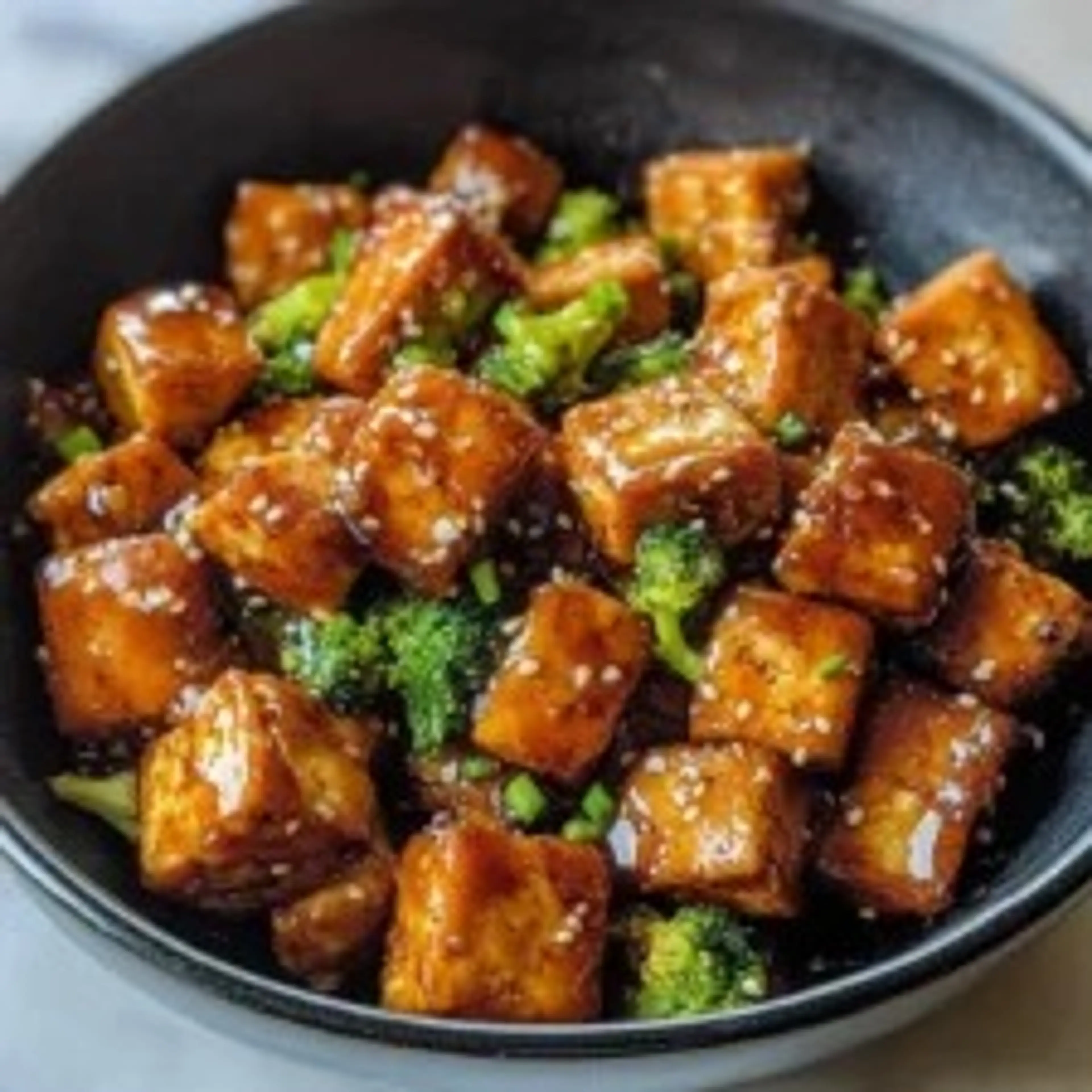 Crispy Honey Garlic Tofu