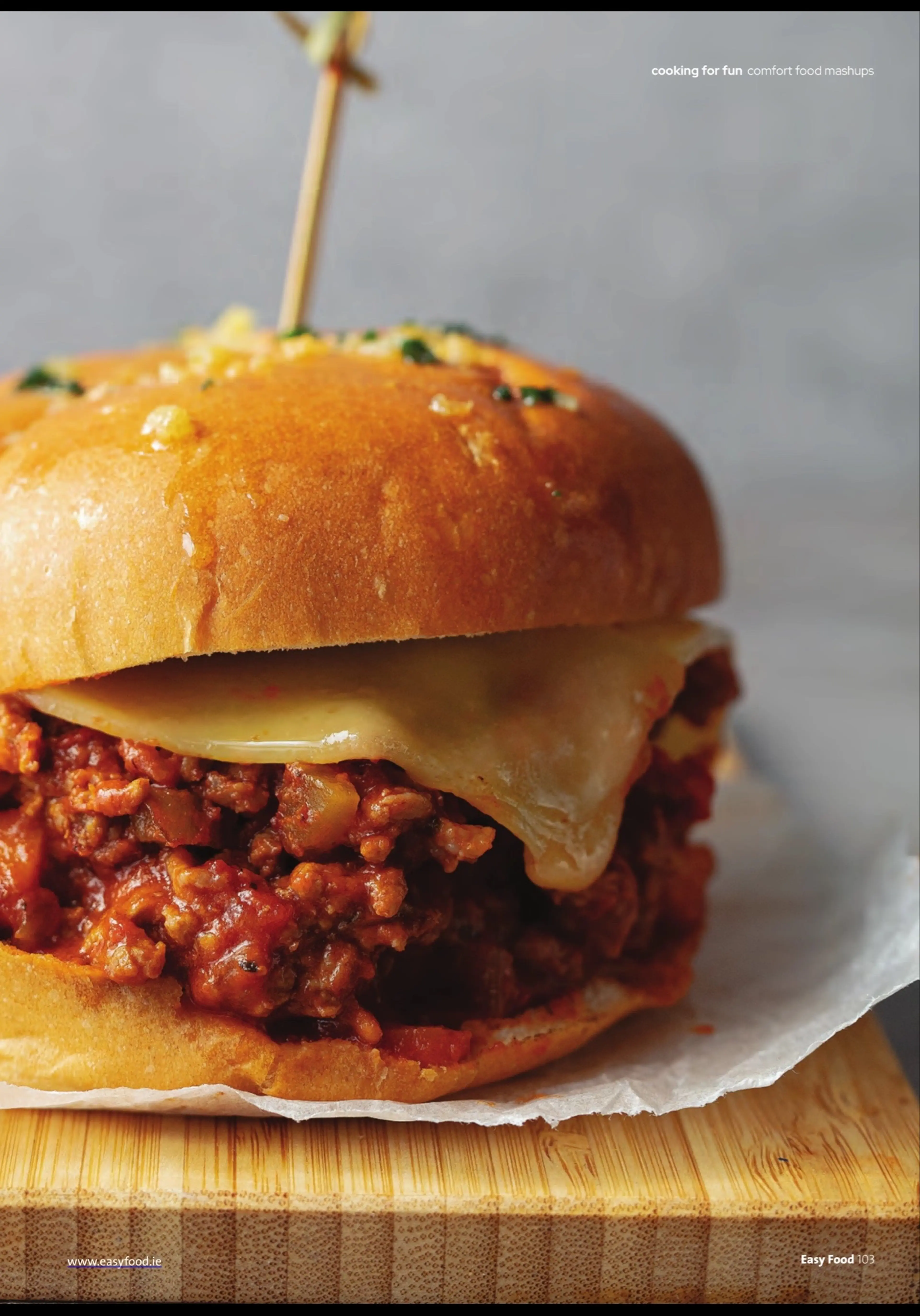 Garlic bread Bolognese Sloppy Joes