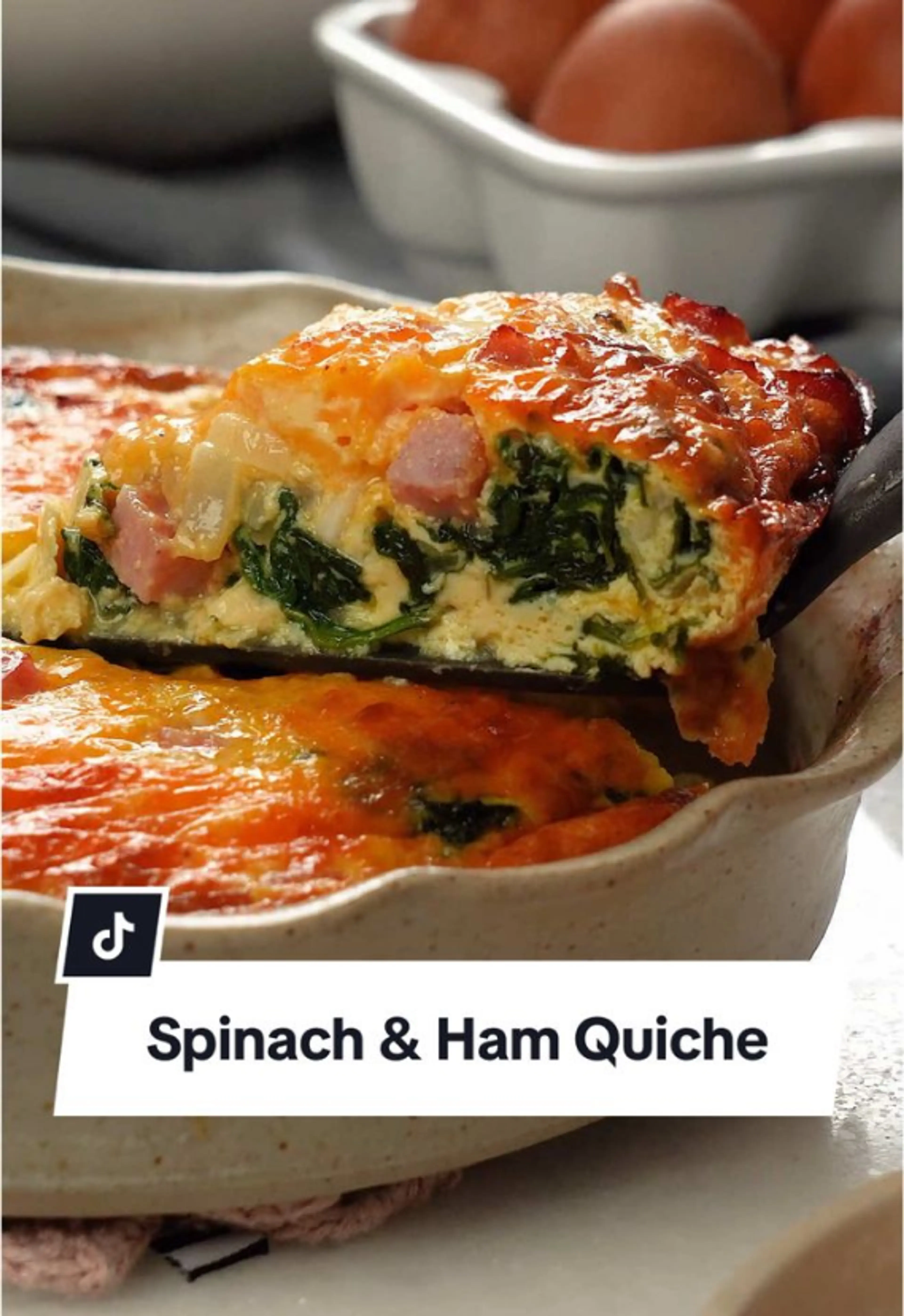 Ham and Spinach Quiche