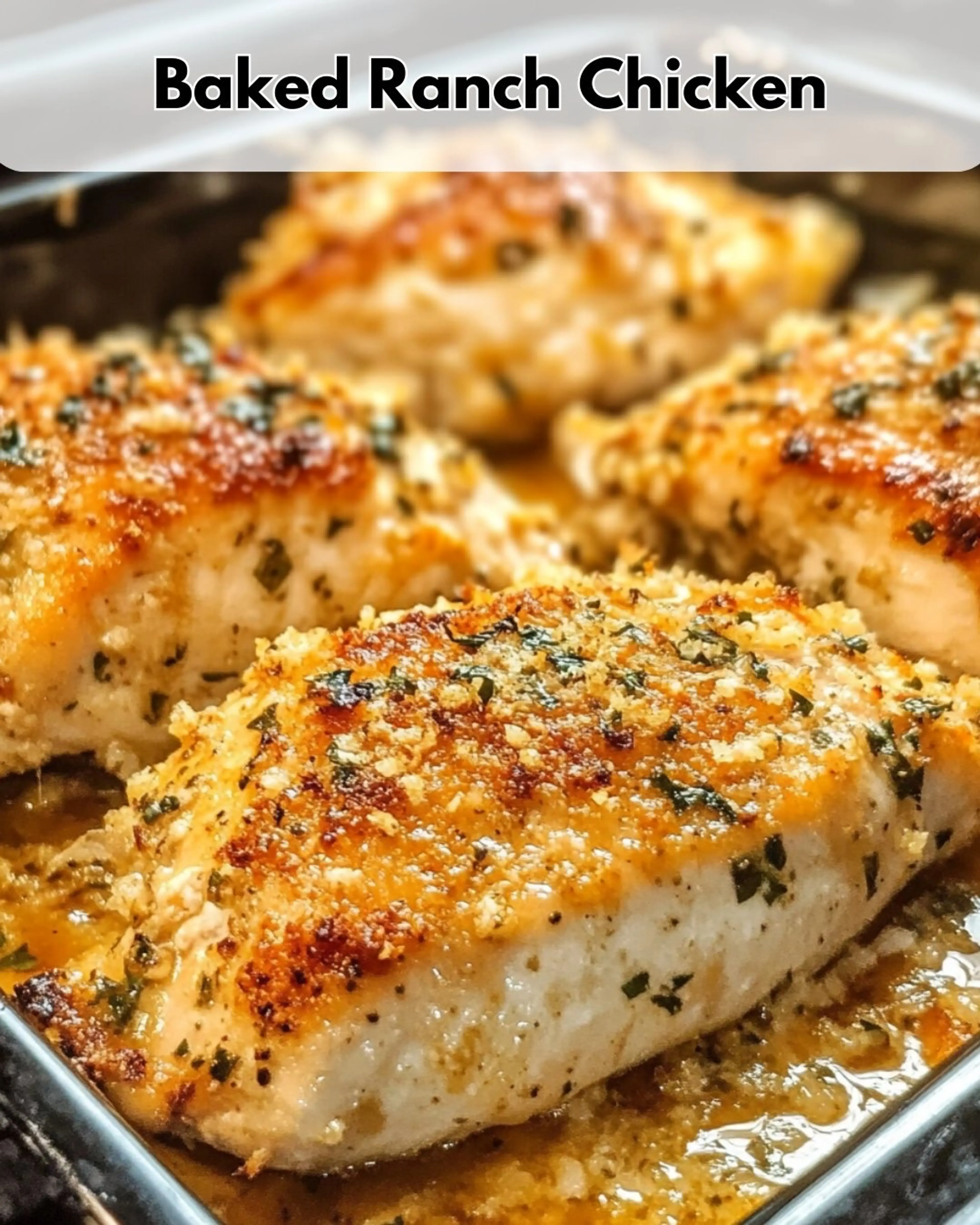 Simple Baked Ranch Chicken