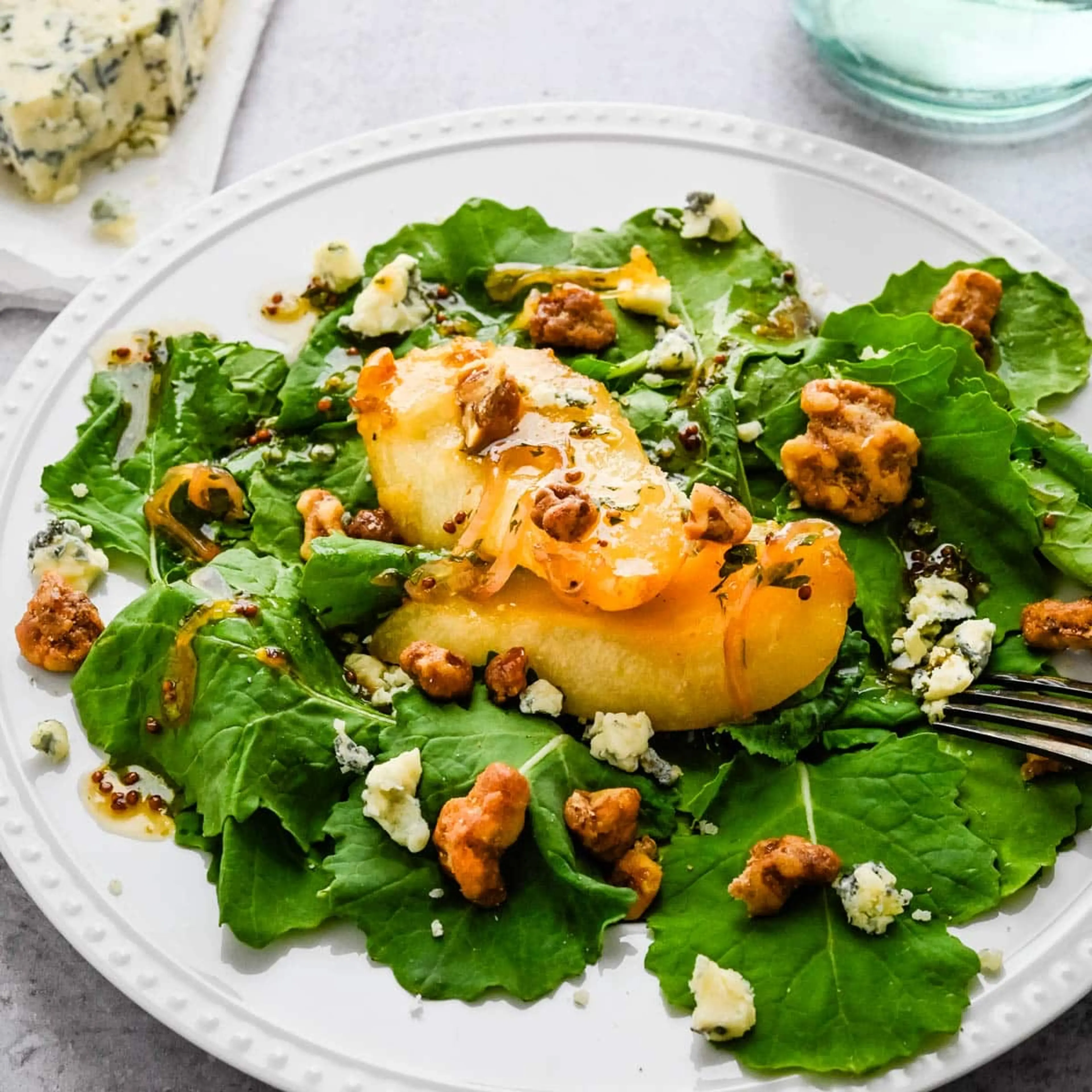Caramelized Pear & Gorgonzola Salad