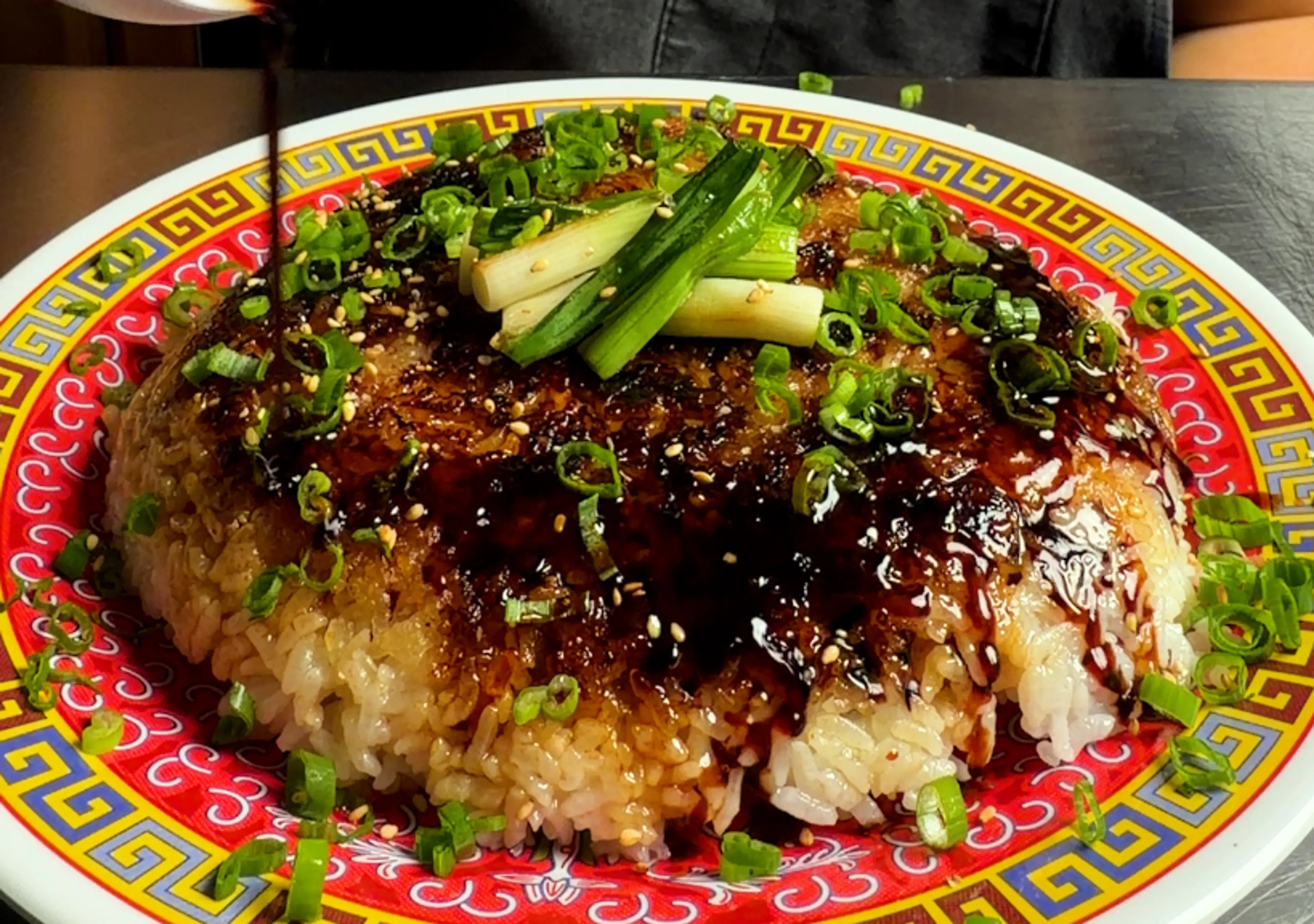 Sizzling Chicken Crispy Rice Bowl
