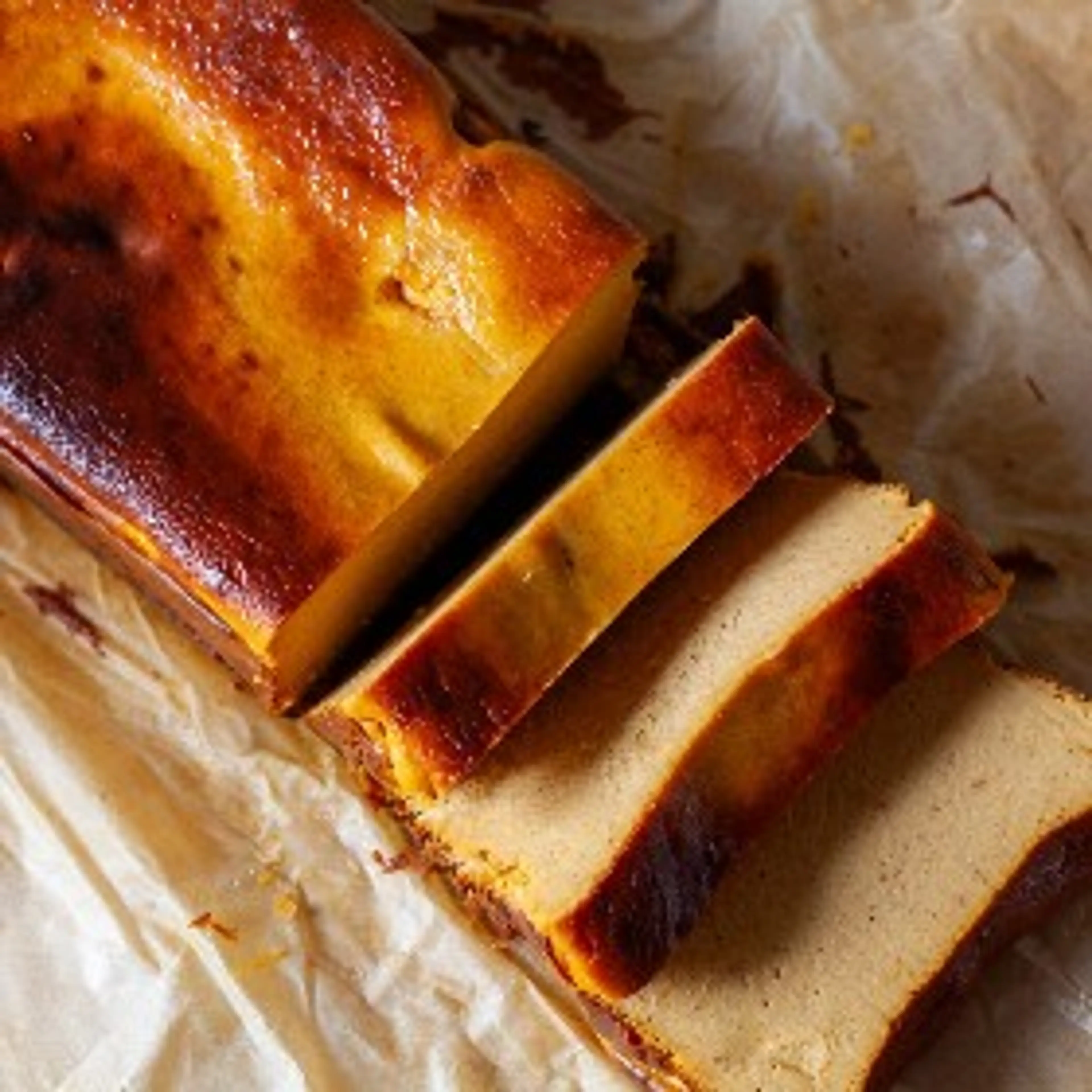 Pumpkin Basque Cheesecake