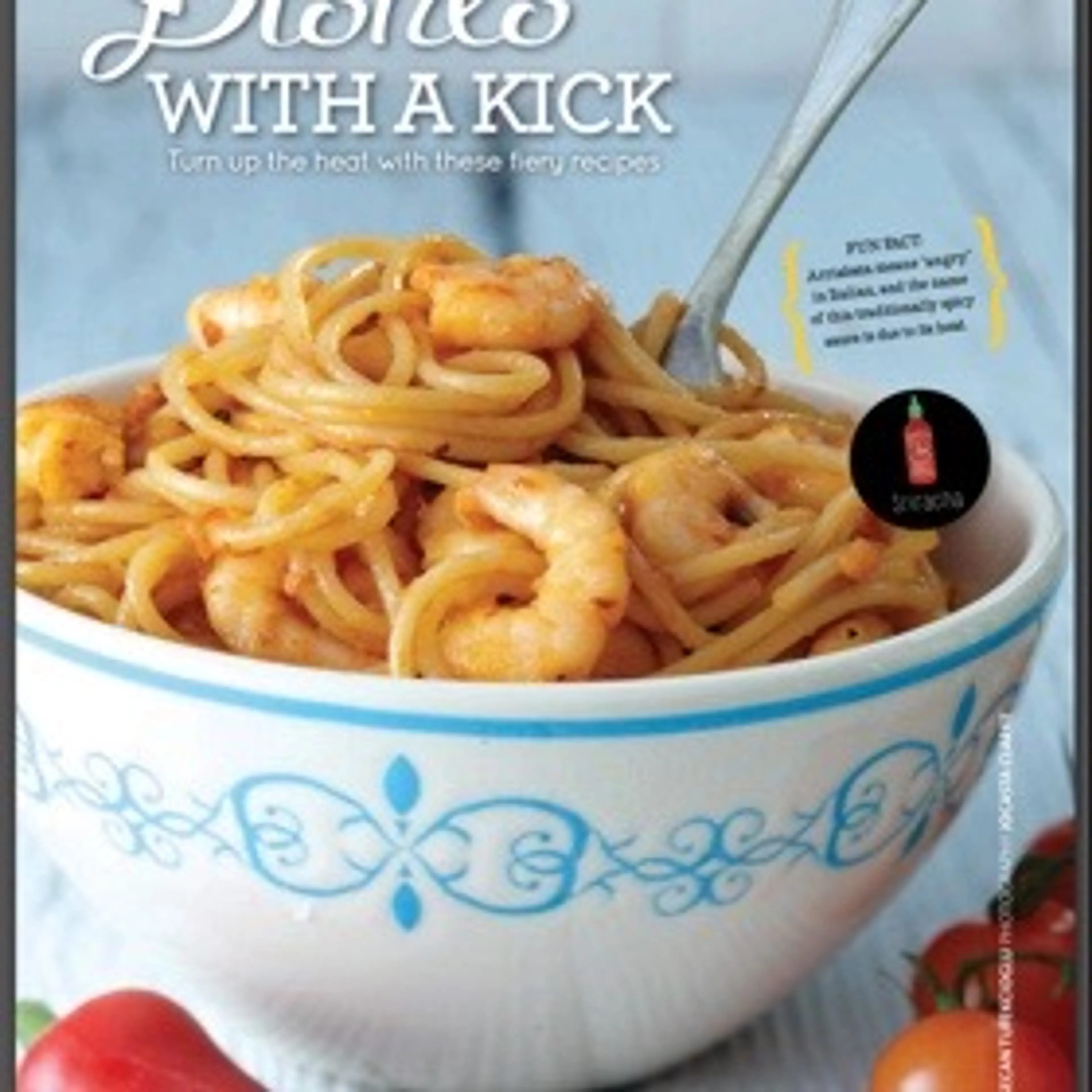 Sriracha arriabiata with prawns