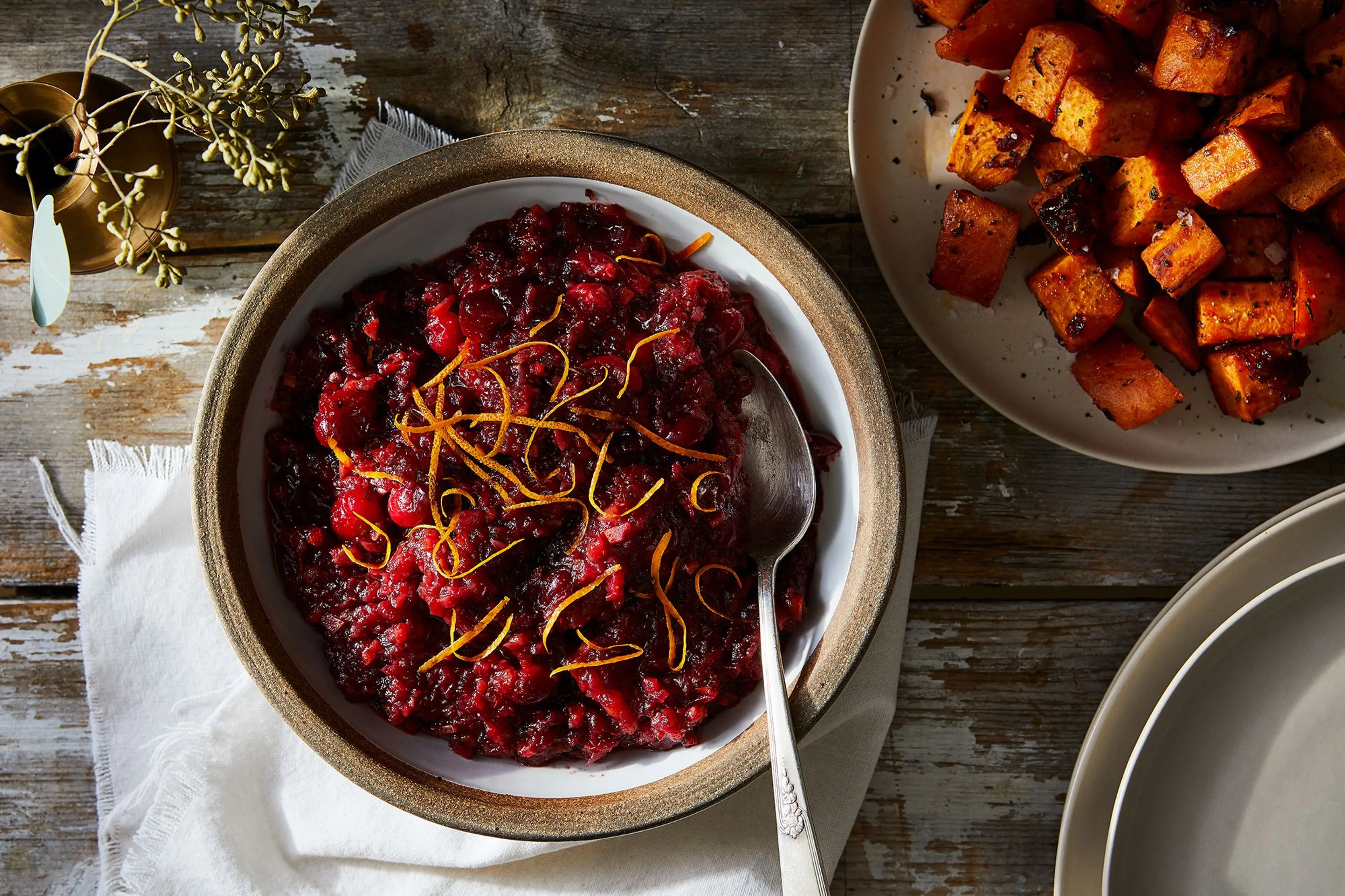 Roasted Cranberry Sauce With Orange