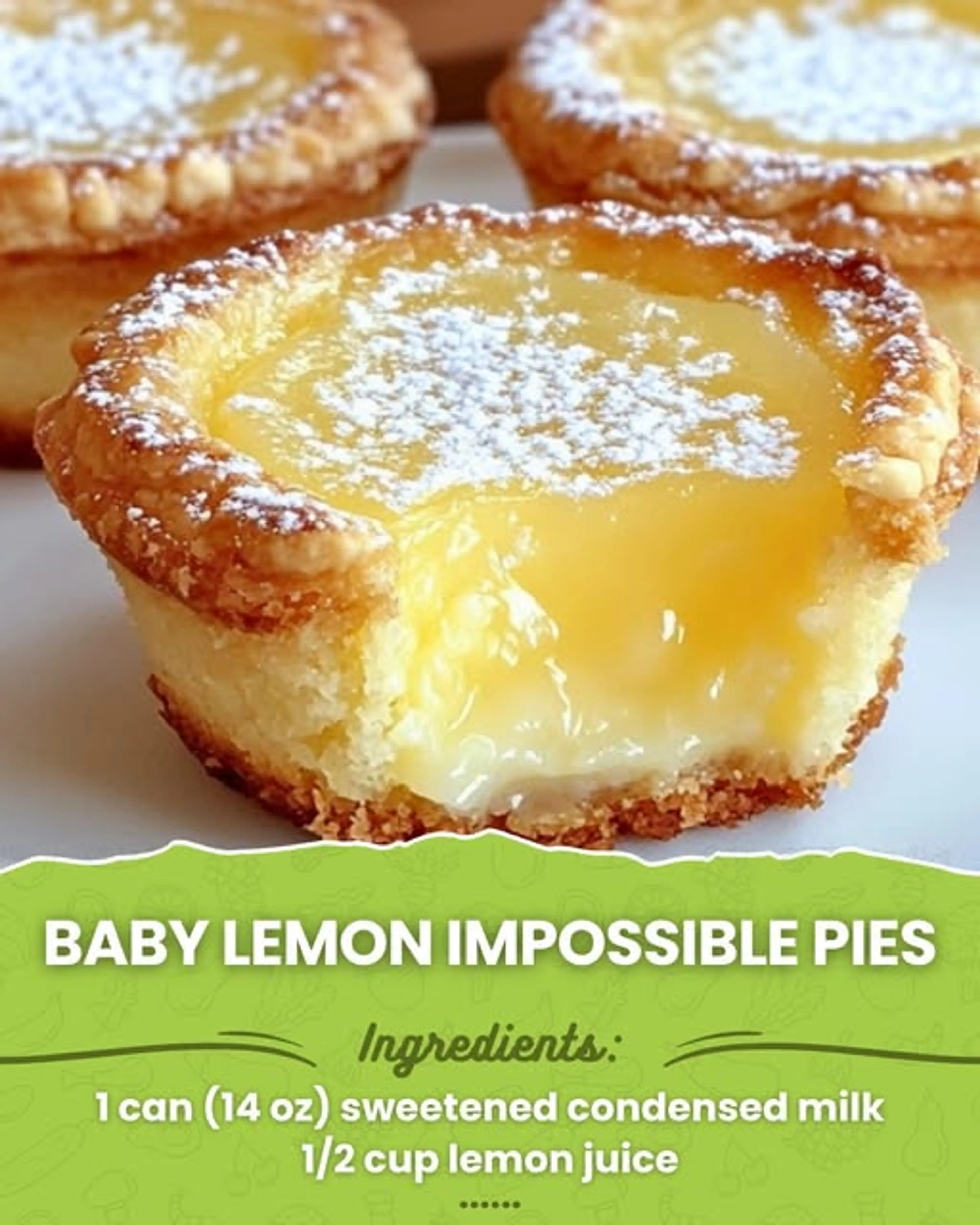 Baby Lemon Impossible Pies