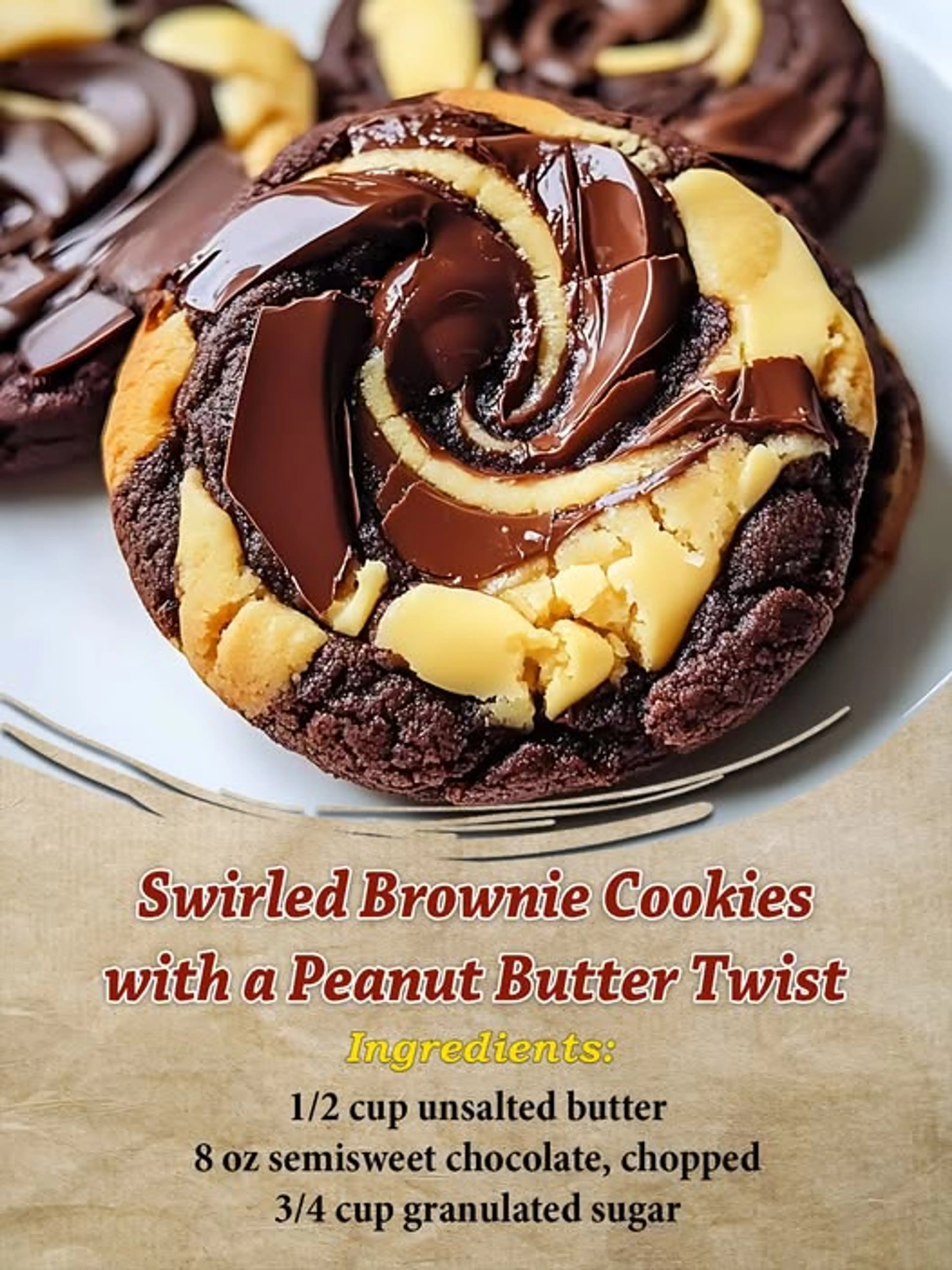 Swirled Brownie Cookies