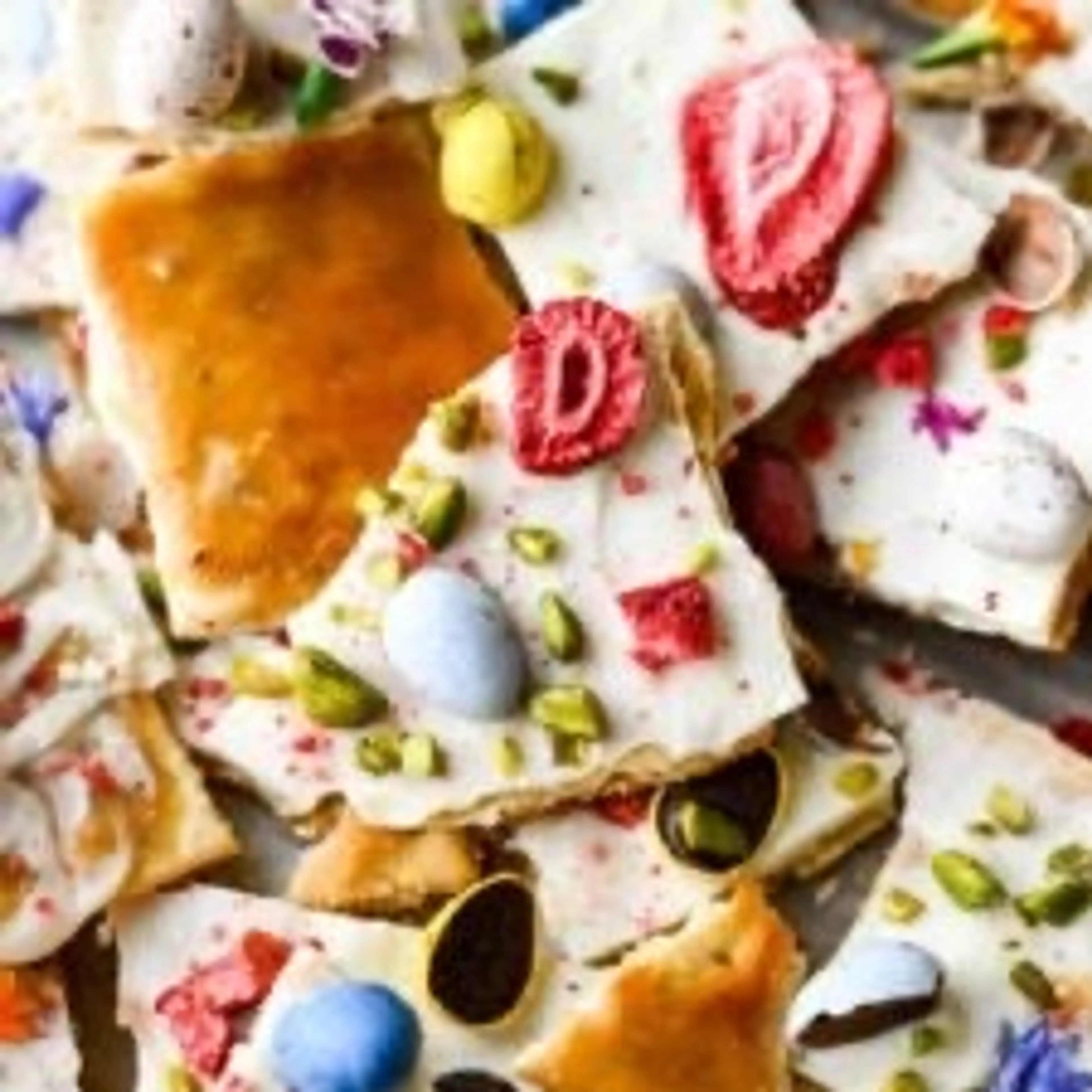 Easter Crack (Saltine Toffee) with White Chocolate