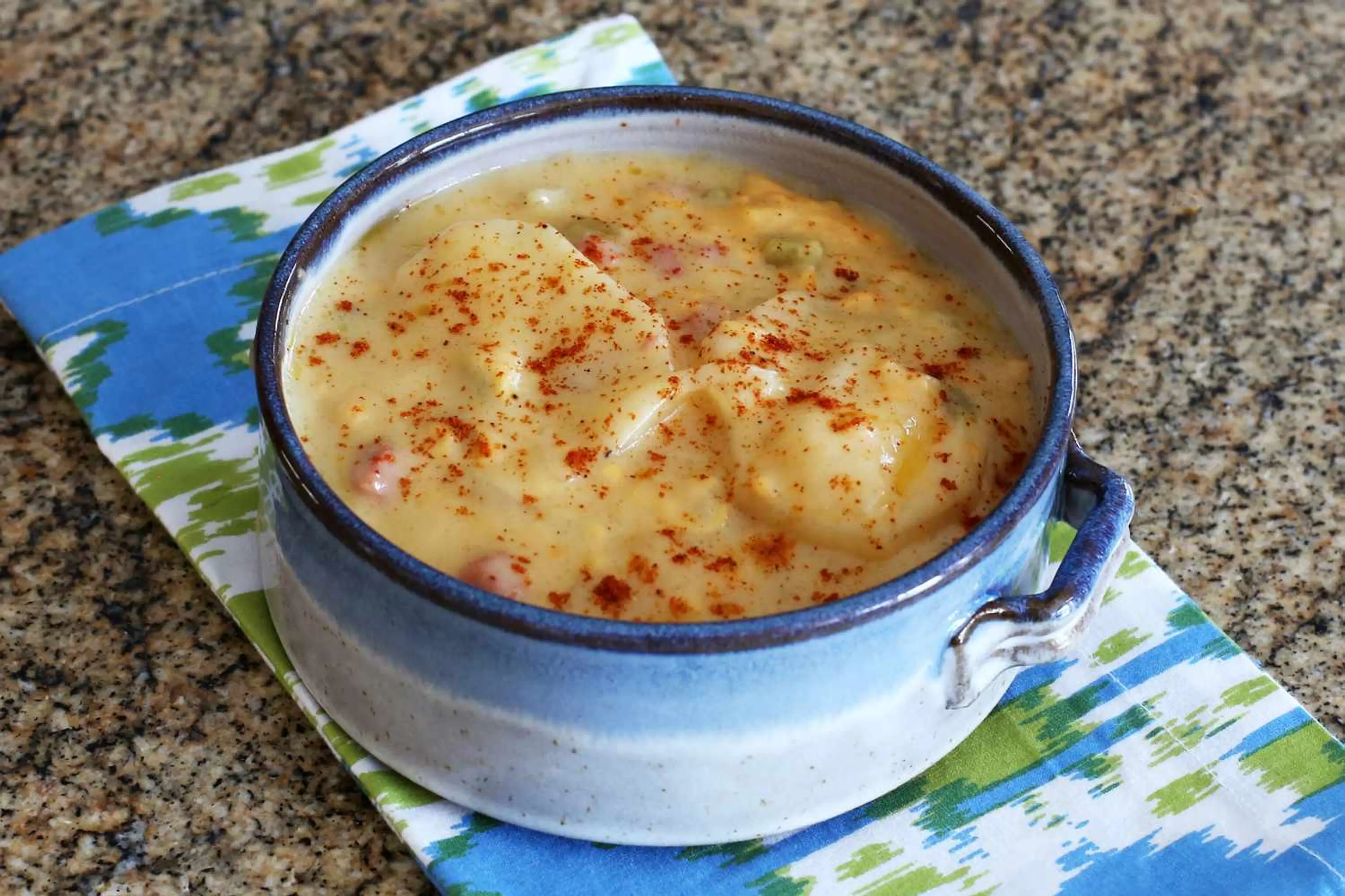 Crock Pot Potato and Ham Casserole With Cheese