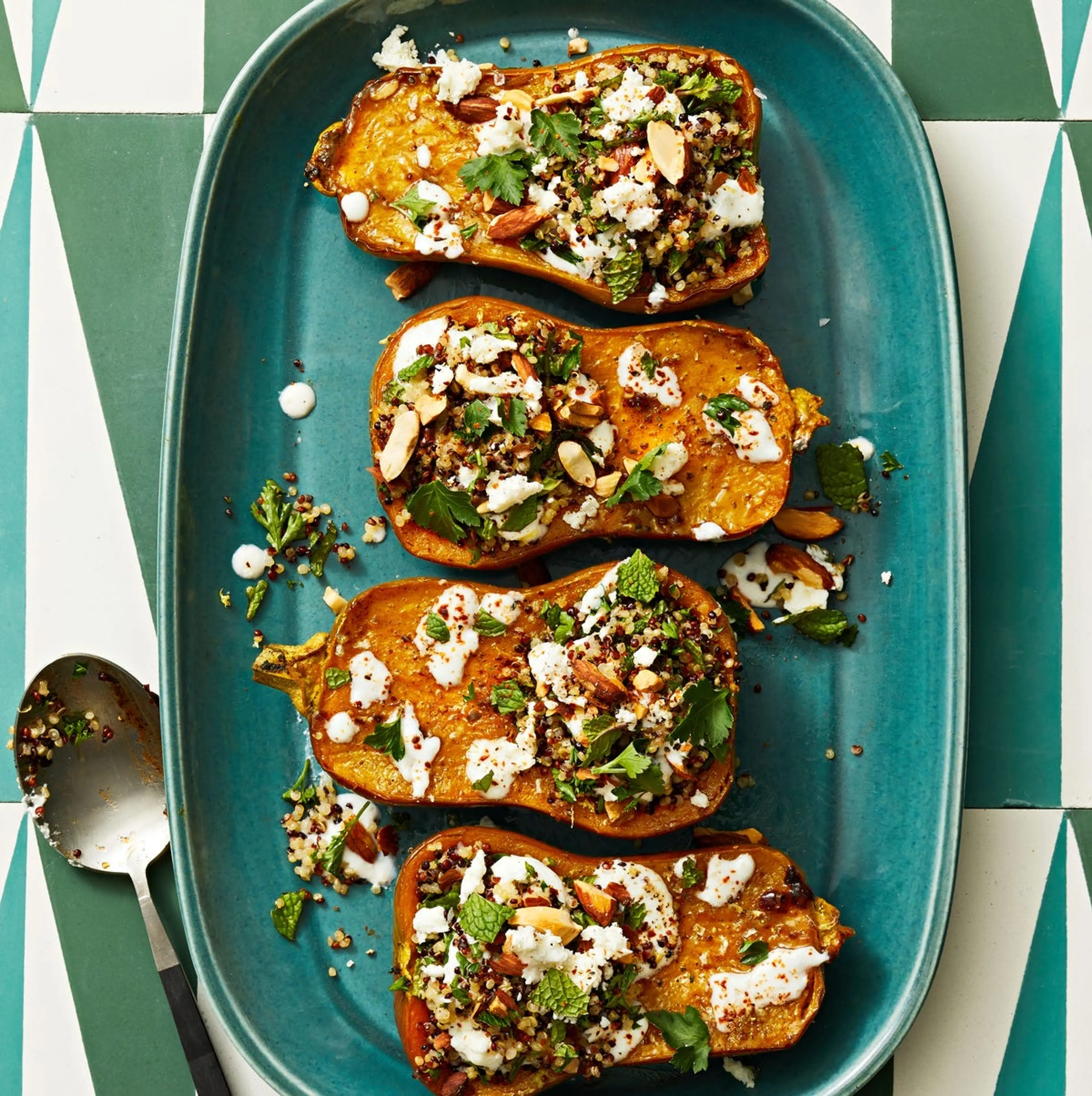 Quinoa-Stuffed Honeynut Squash