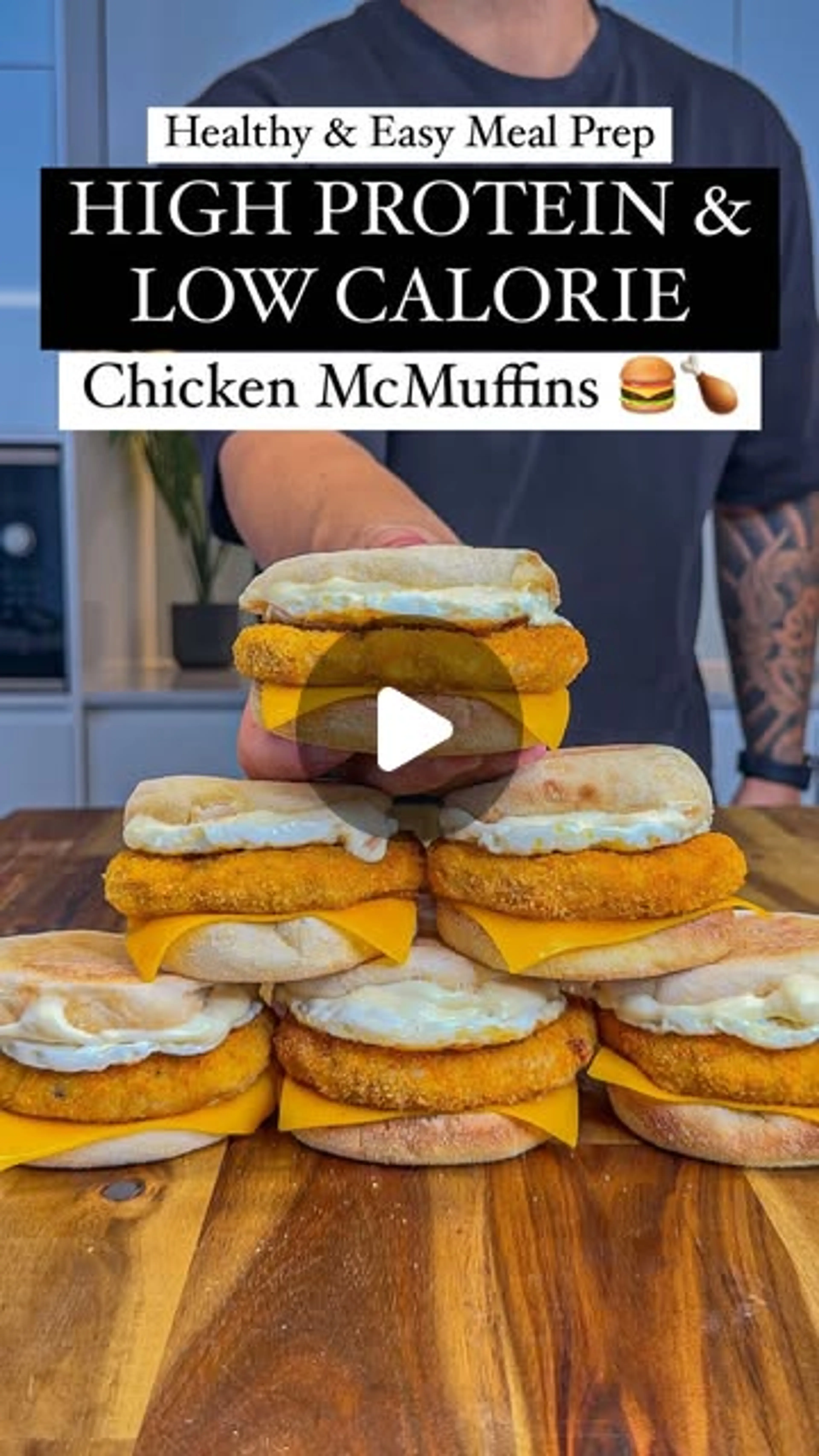 Healthy High Protein Chicken Mcmuffins