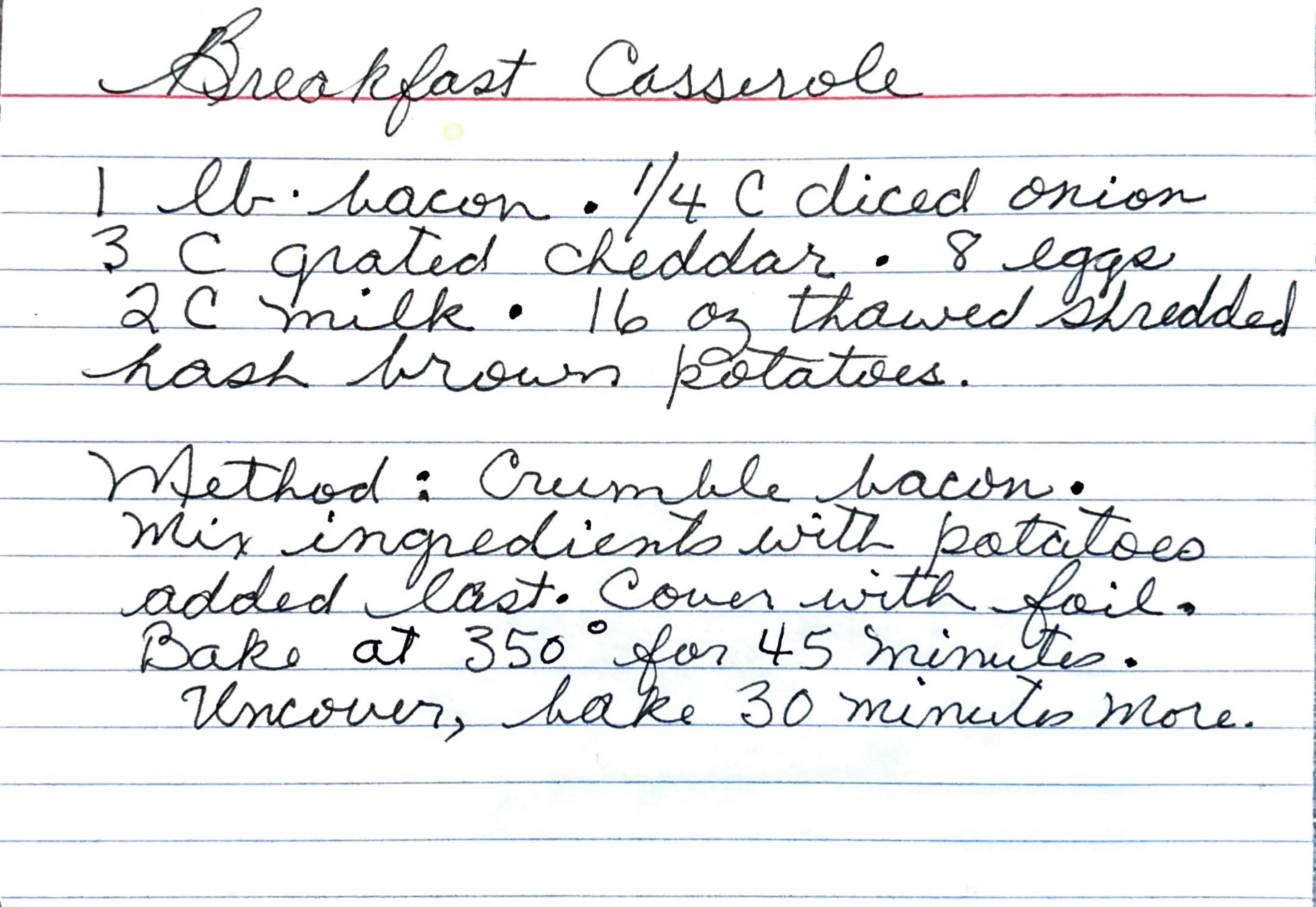 Breakfast Casserole