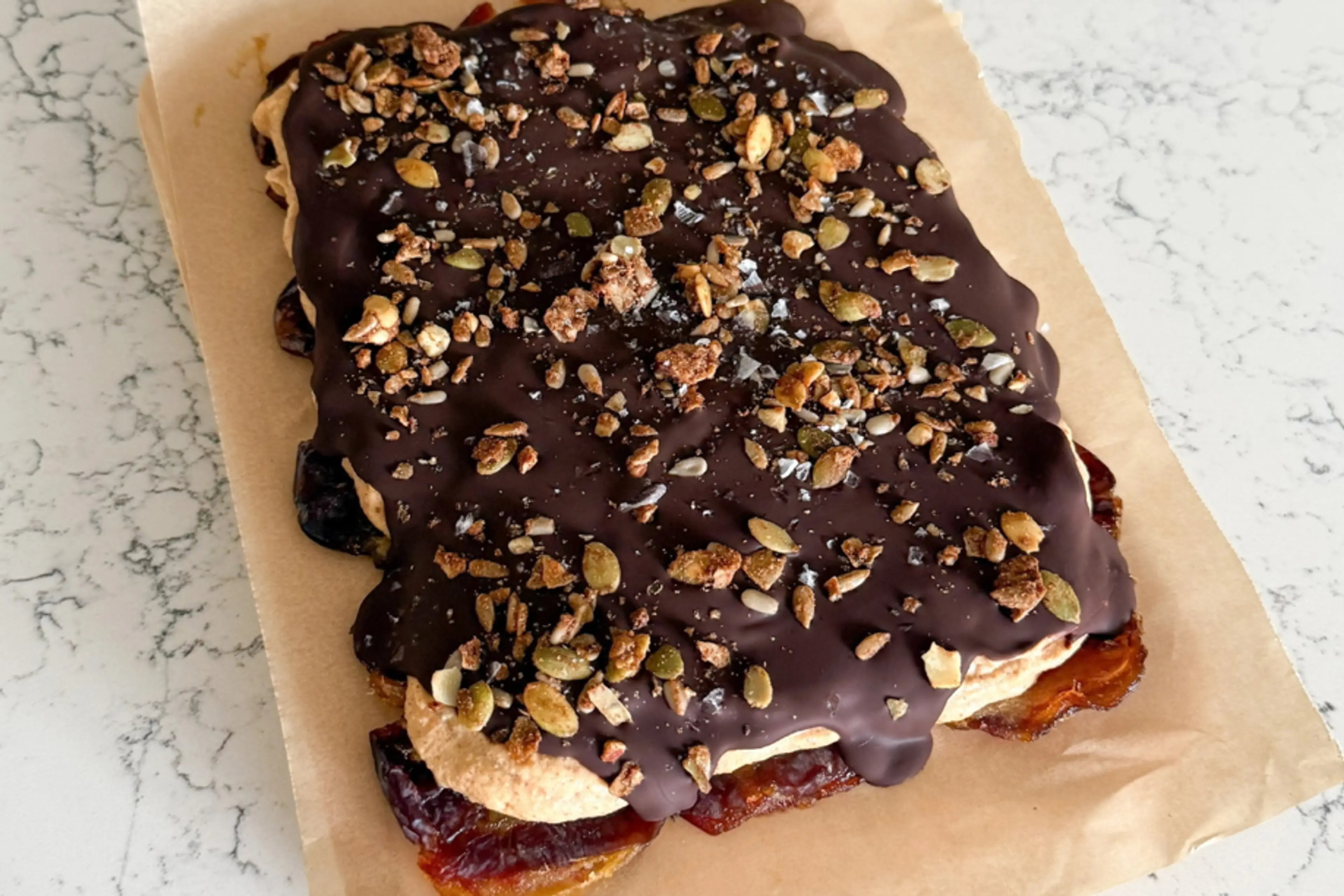 Healthy Pumpkin Pie Date Bark (High Protein & Gluten Free)