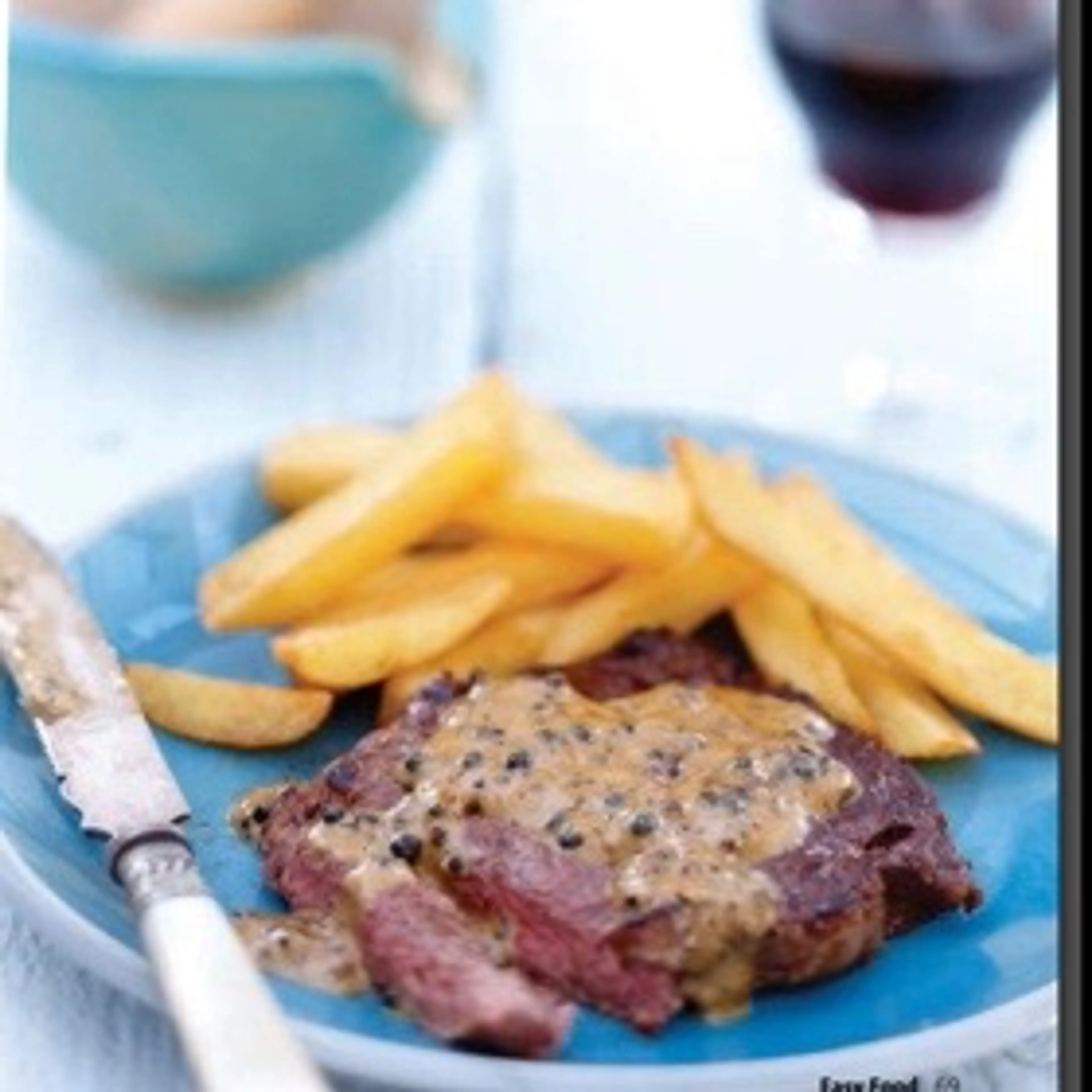 STEAKS WITH PEPPERCORN SAUCE
