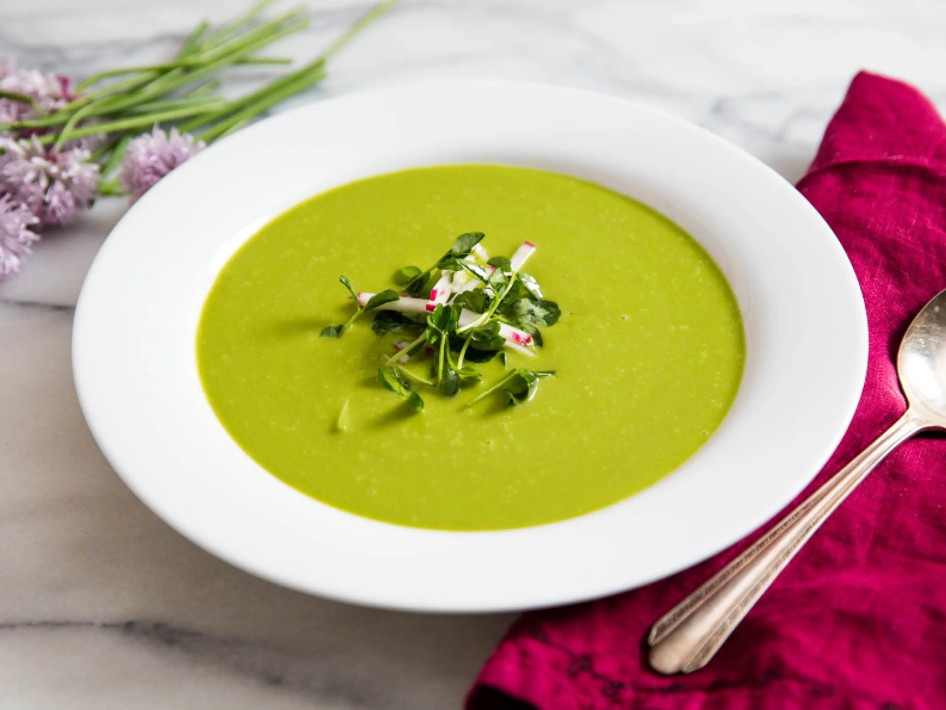 Hot or Cold Creamy Lettuce Soup