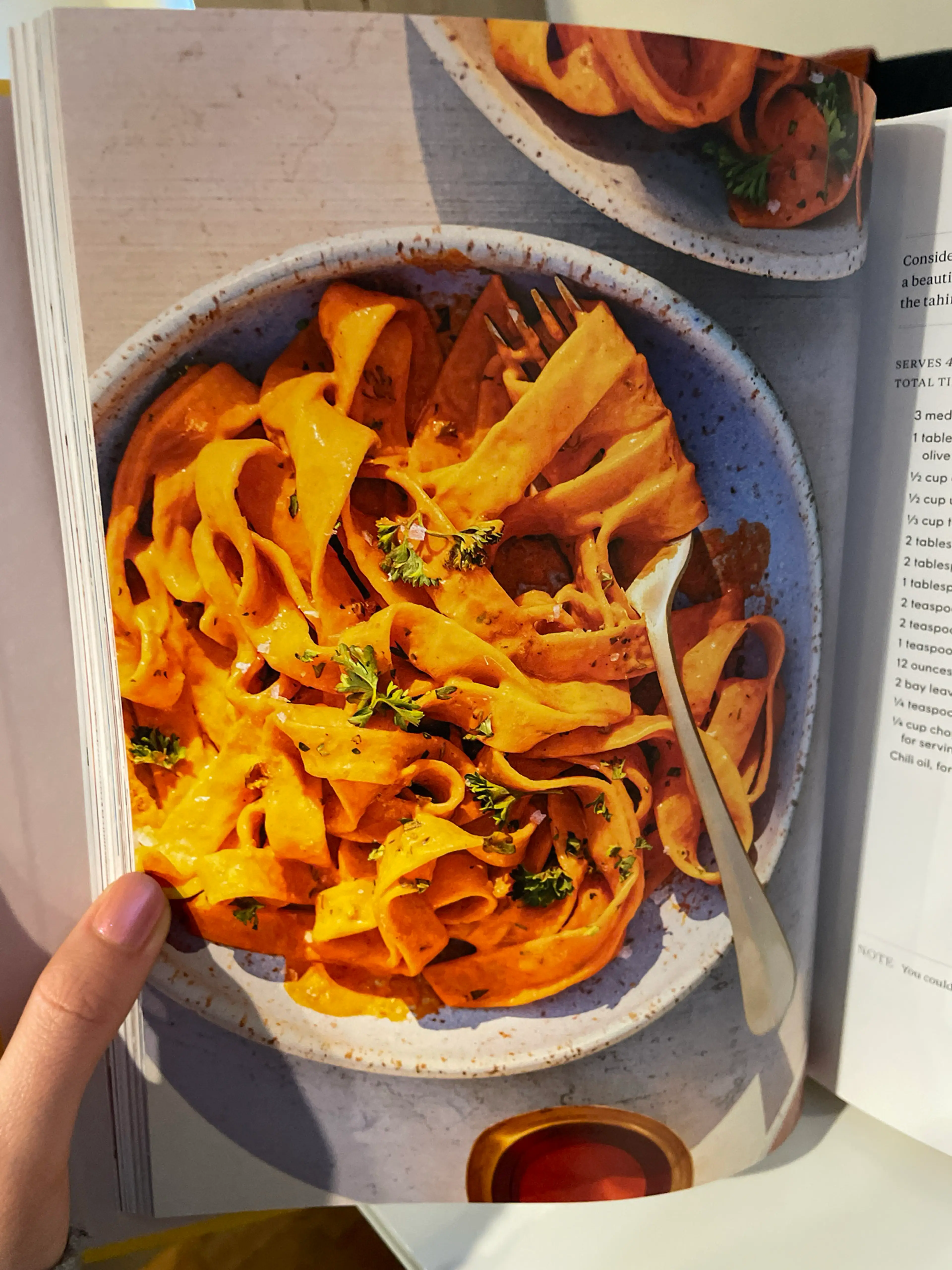 Roasted Red Pepper Tagliatelle