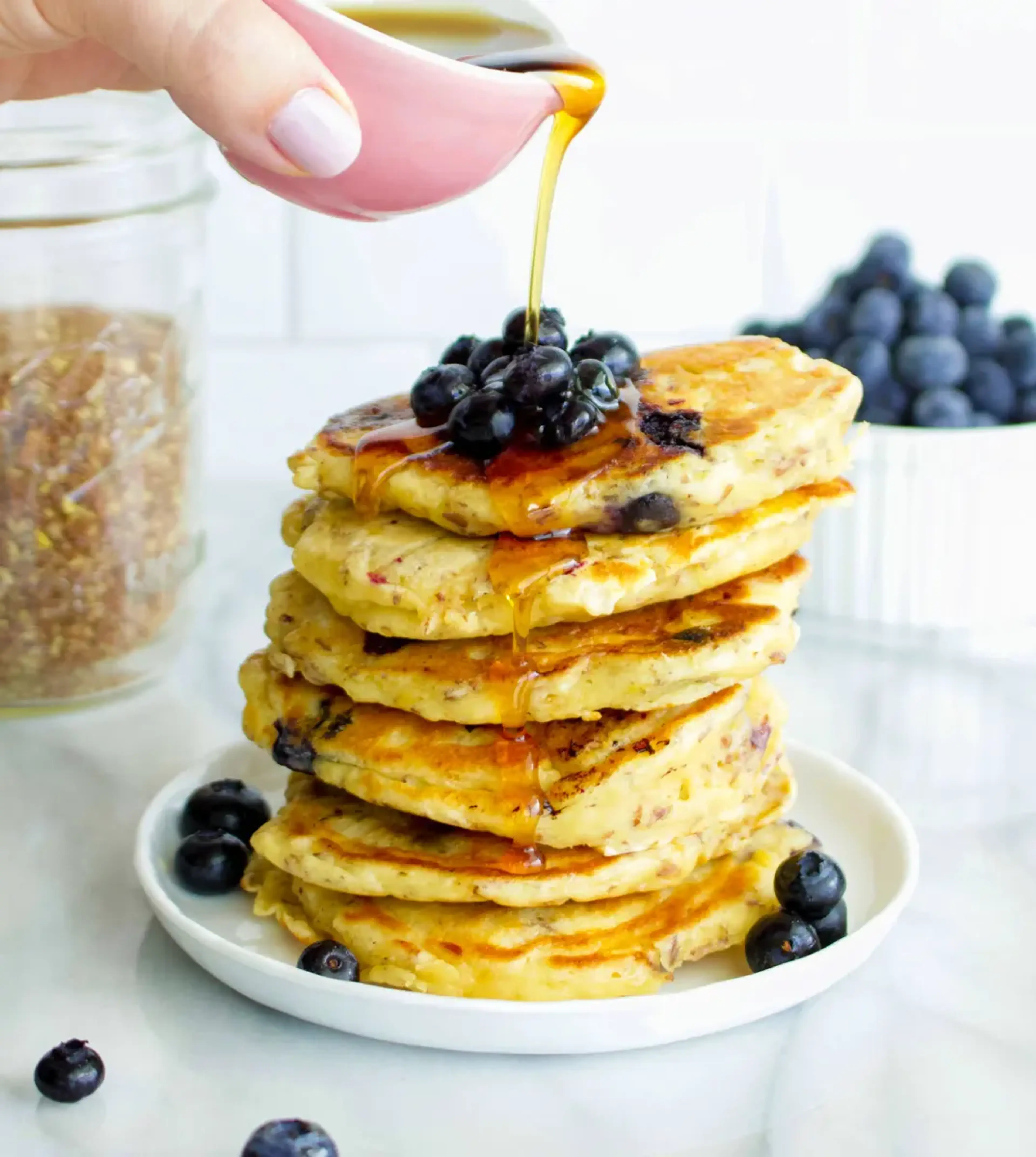 Fluffy Flax Pancakes