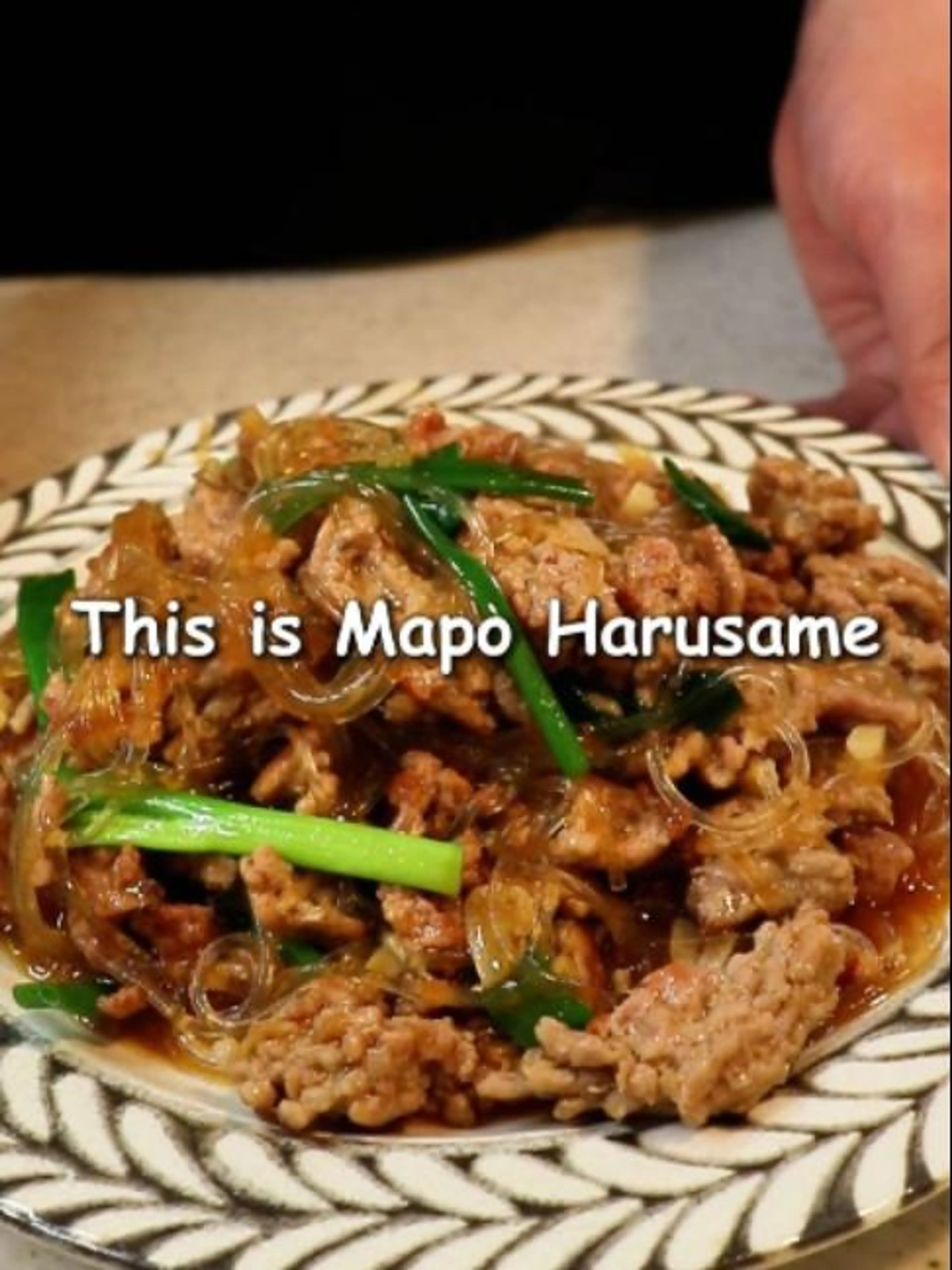Making Mapo Harusame— You Need Rice for This Noodle Dish
