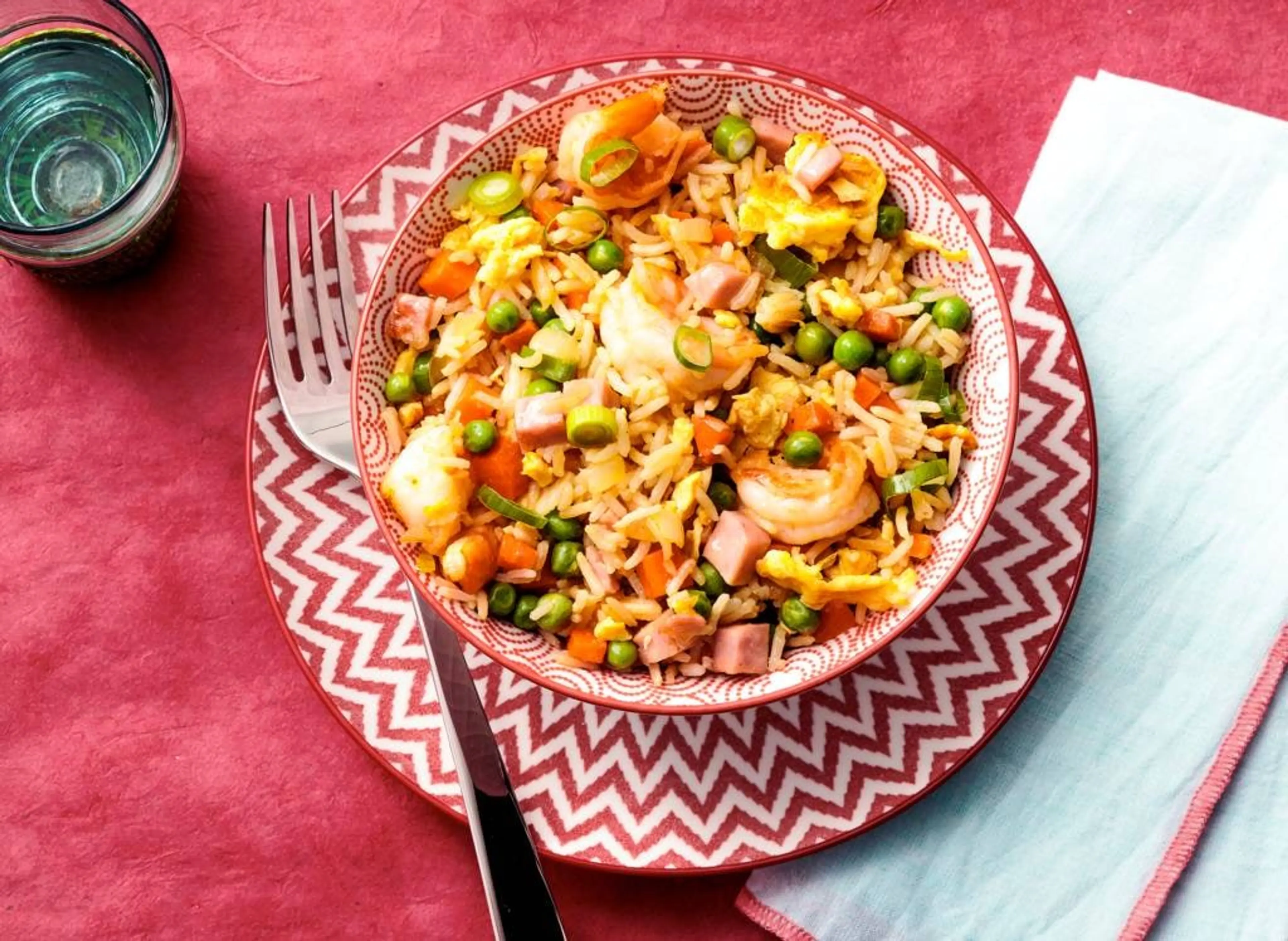 Yang chow fan (Chinese gebakken rijst)