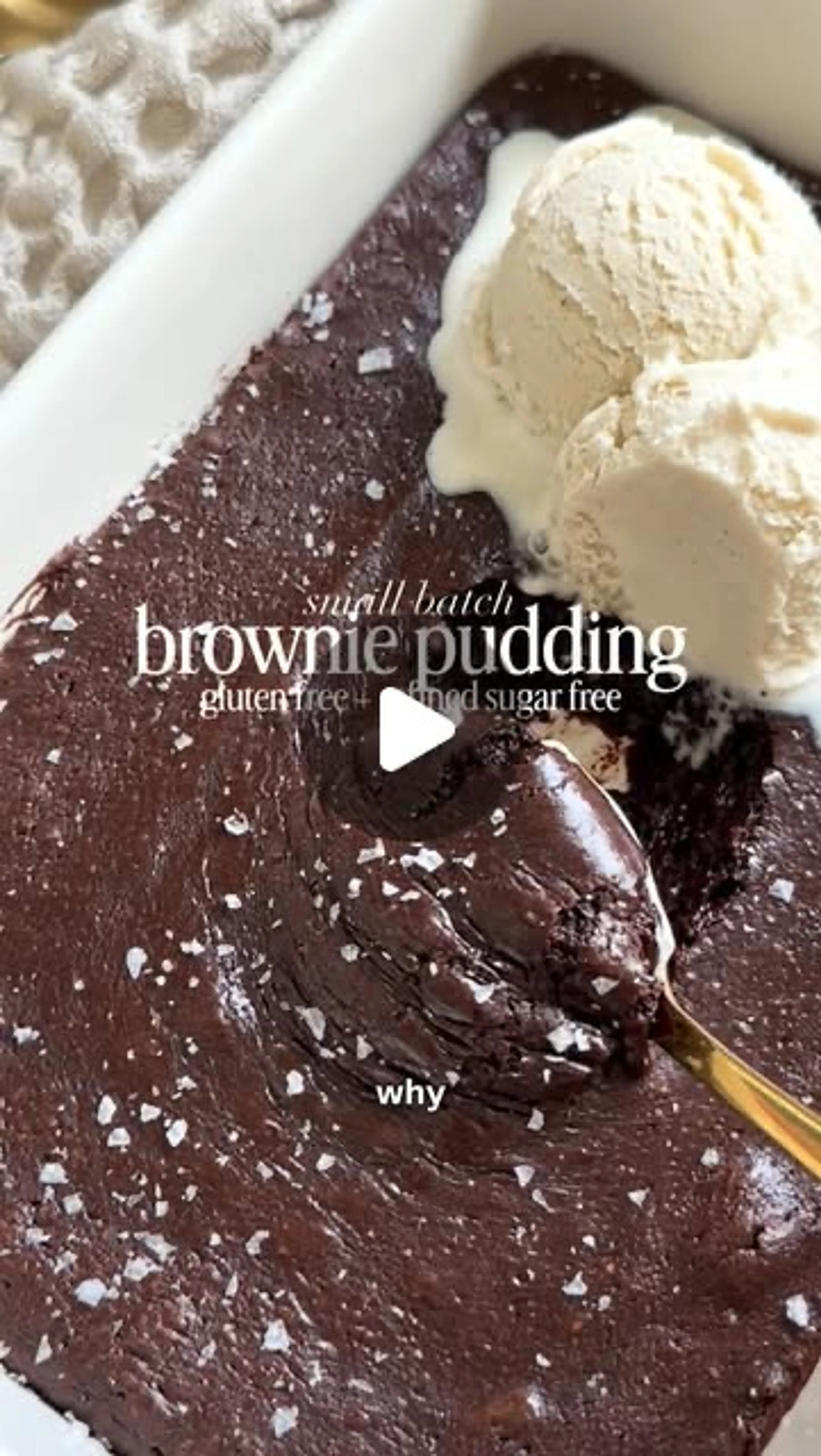 Small Batch Brownie Pudding