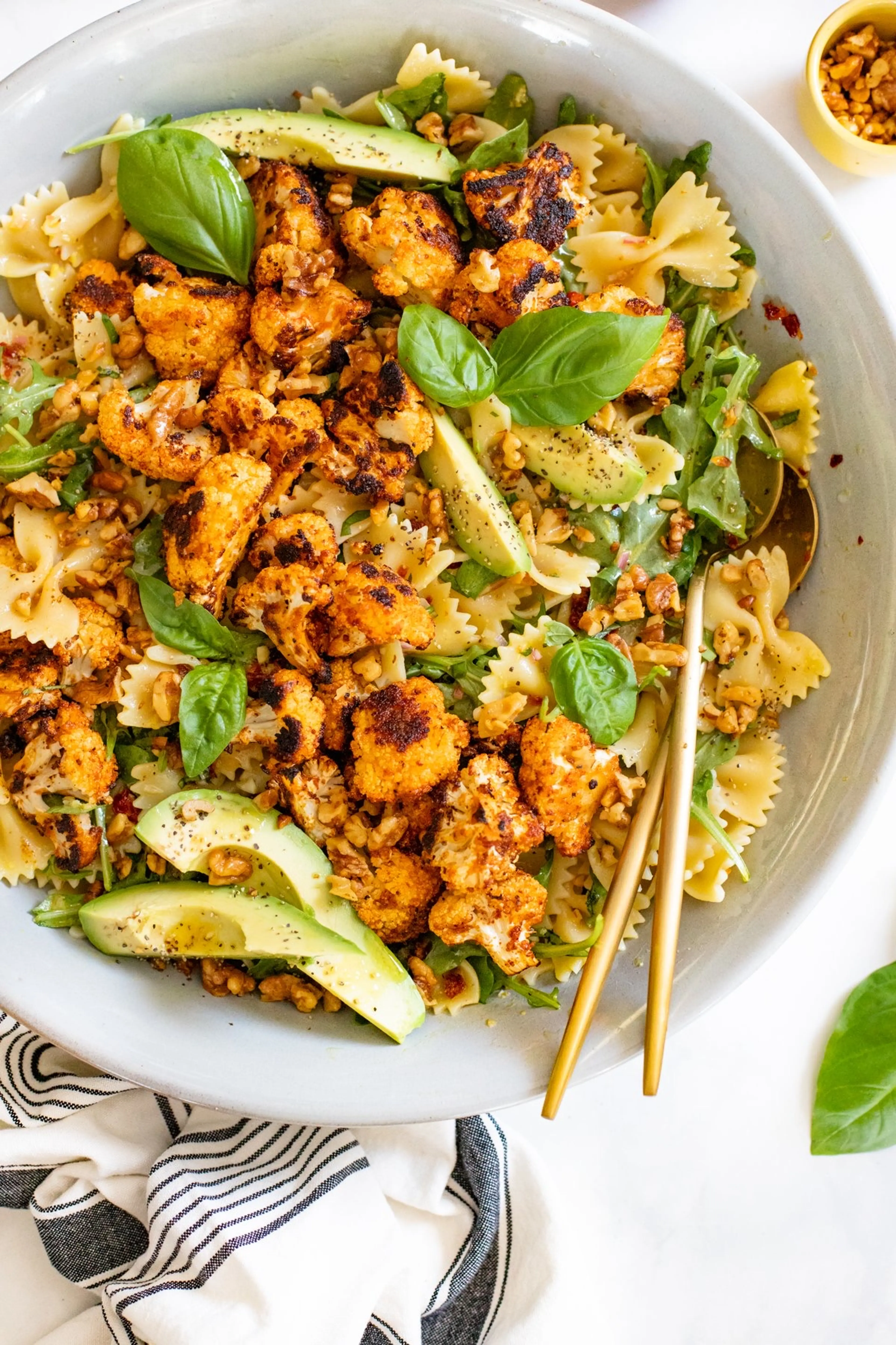 Crispy Cauliflower Pasta Salad