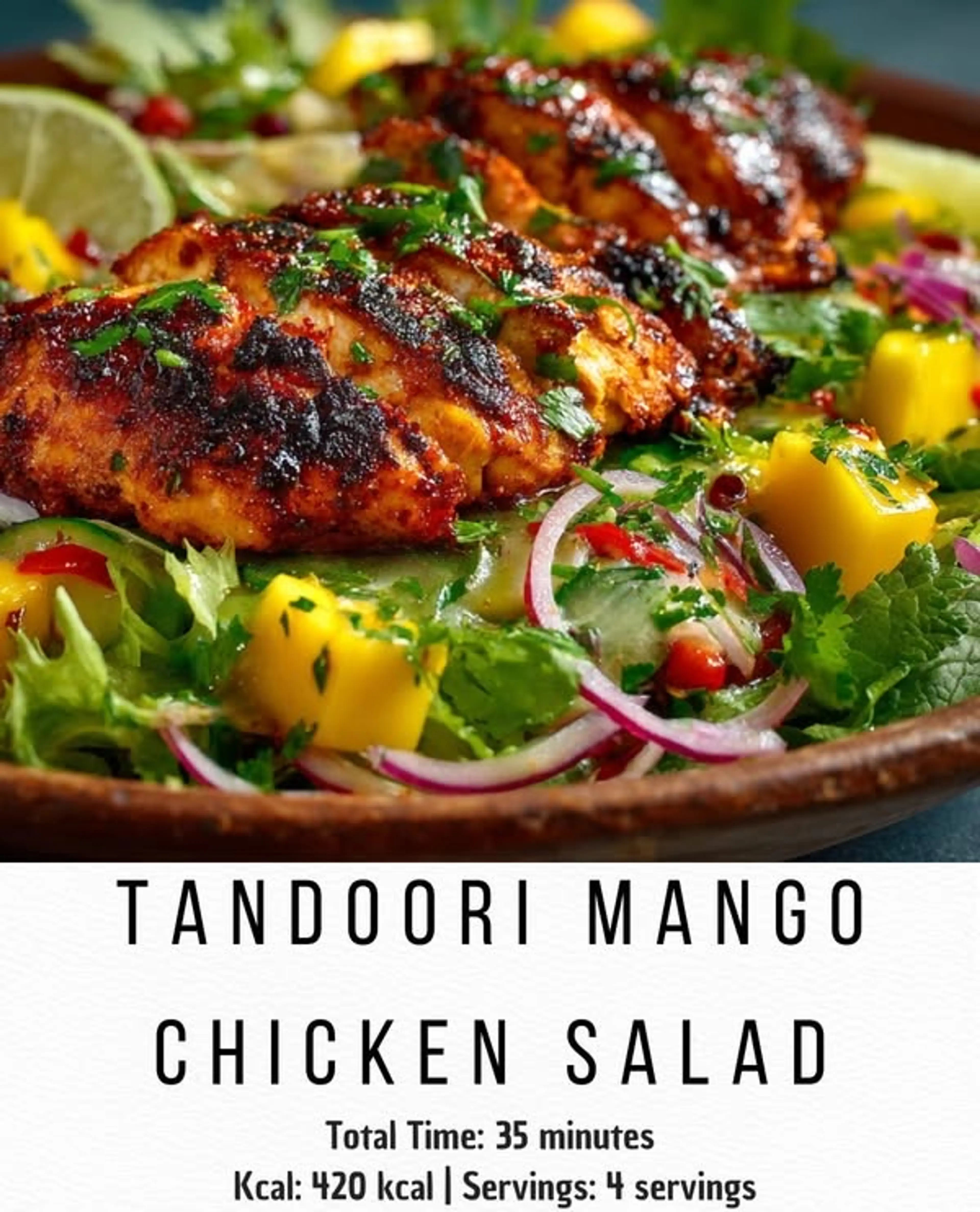 Tandoori Mango Chicken Salad