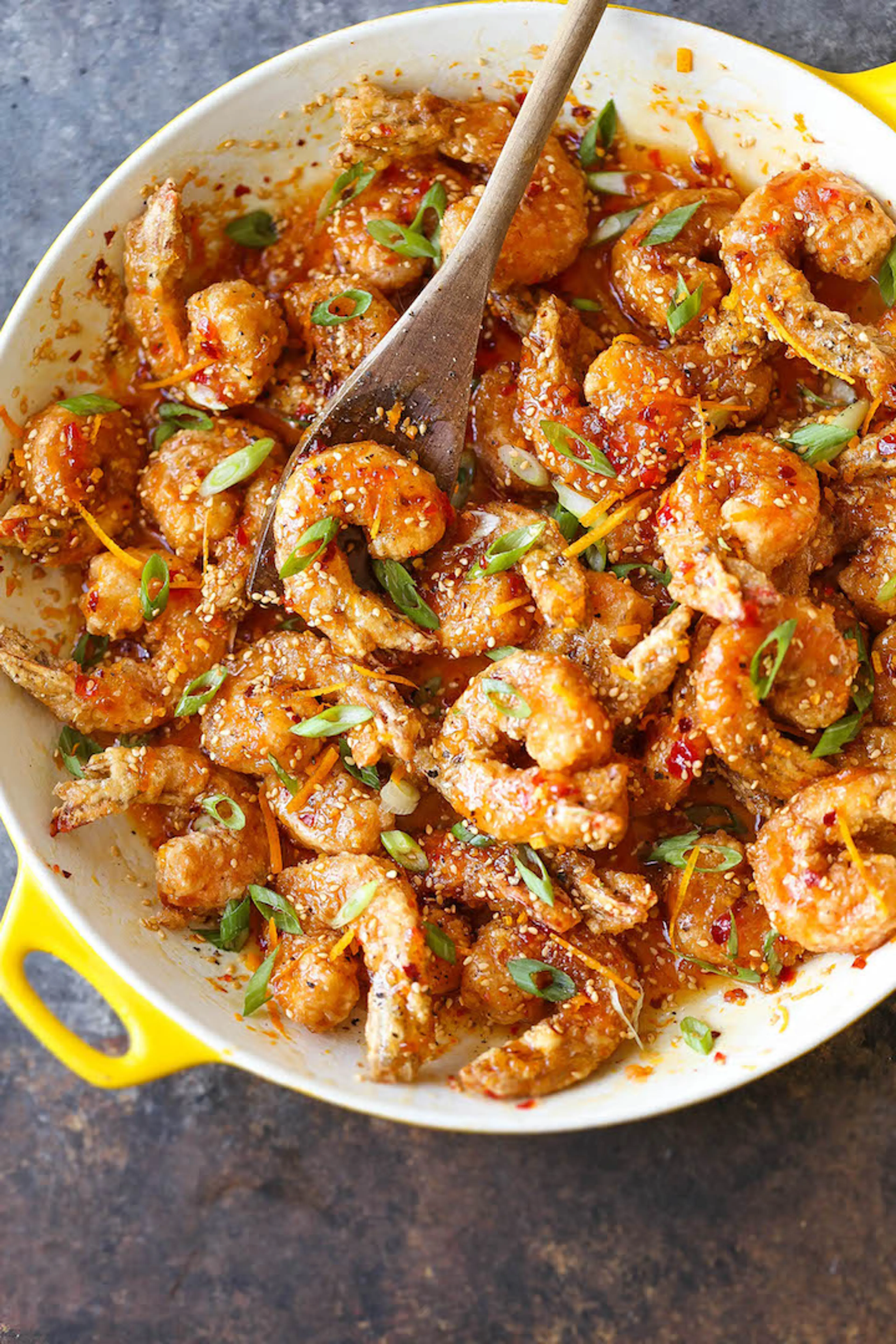 Honey Orange Firecracker Shrimp