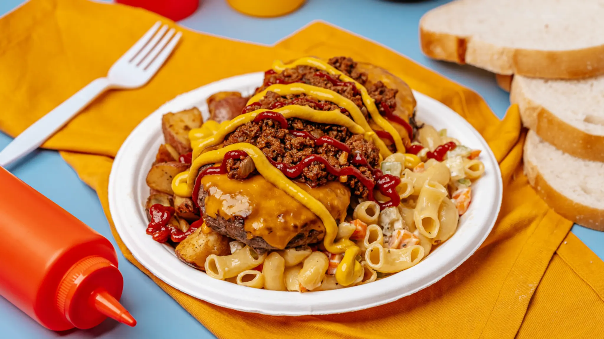 The Garbage Plate (Burger Version)