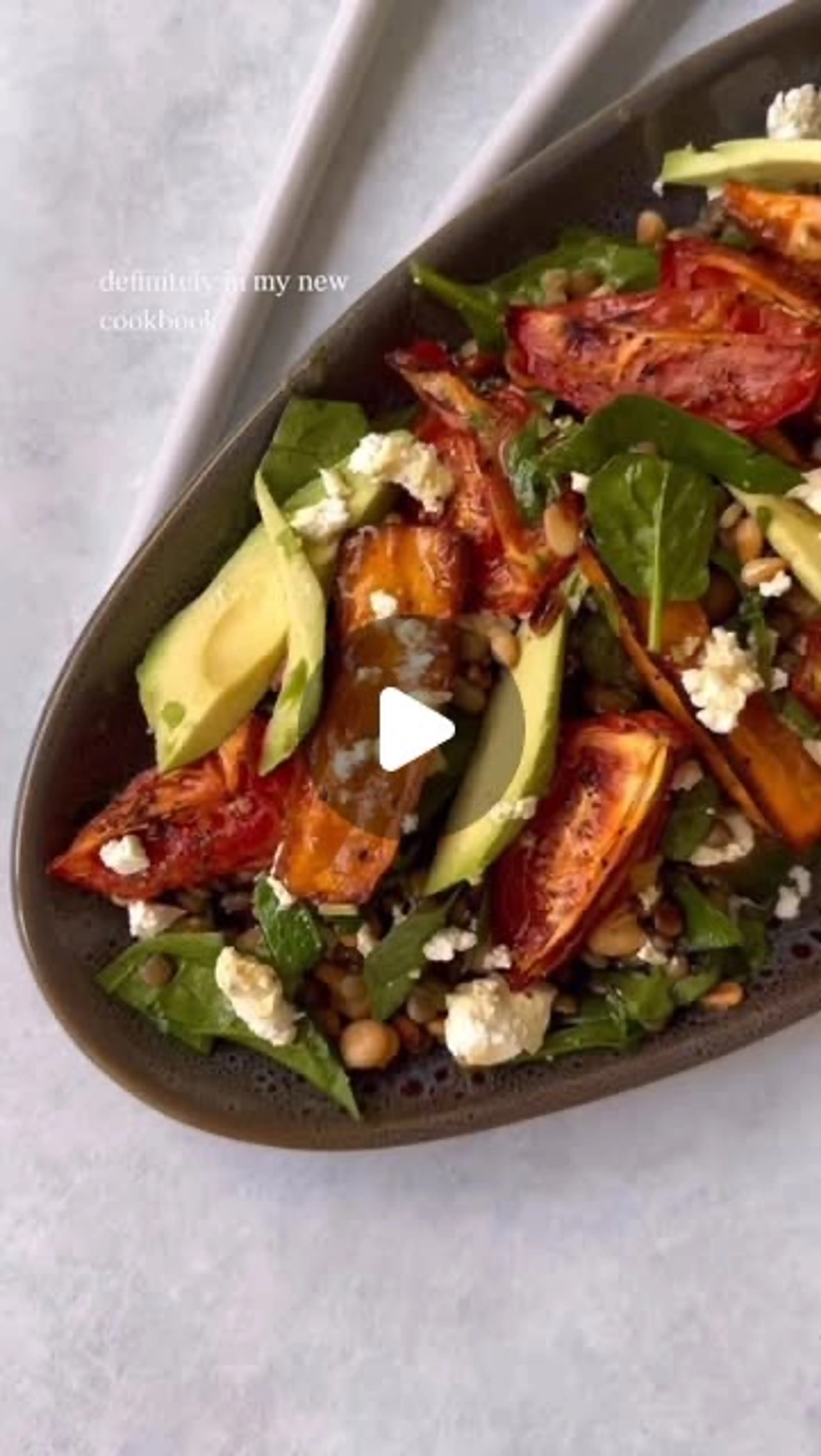 Sweet Potatoe, Avocado & Lentil Salad
