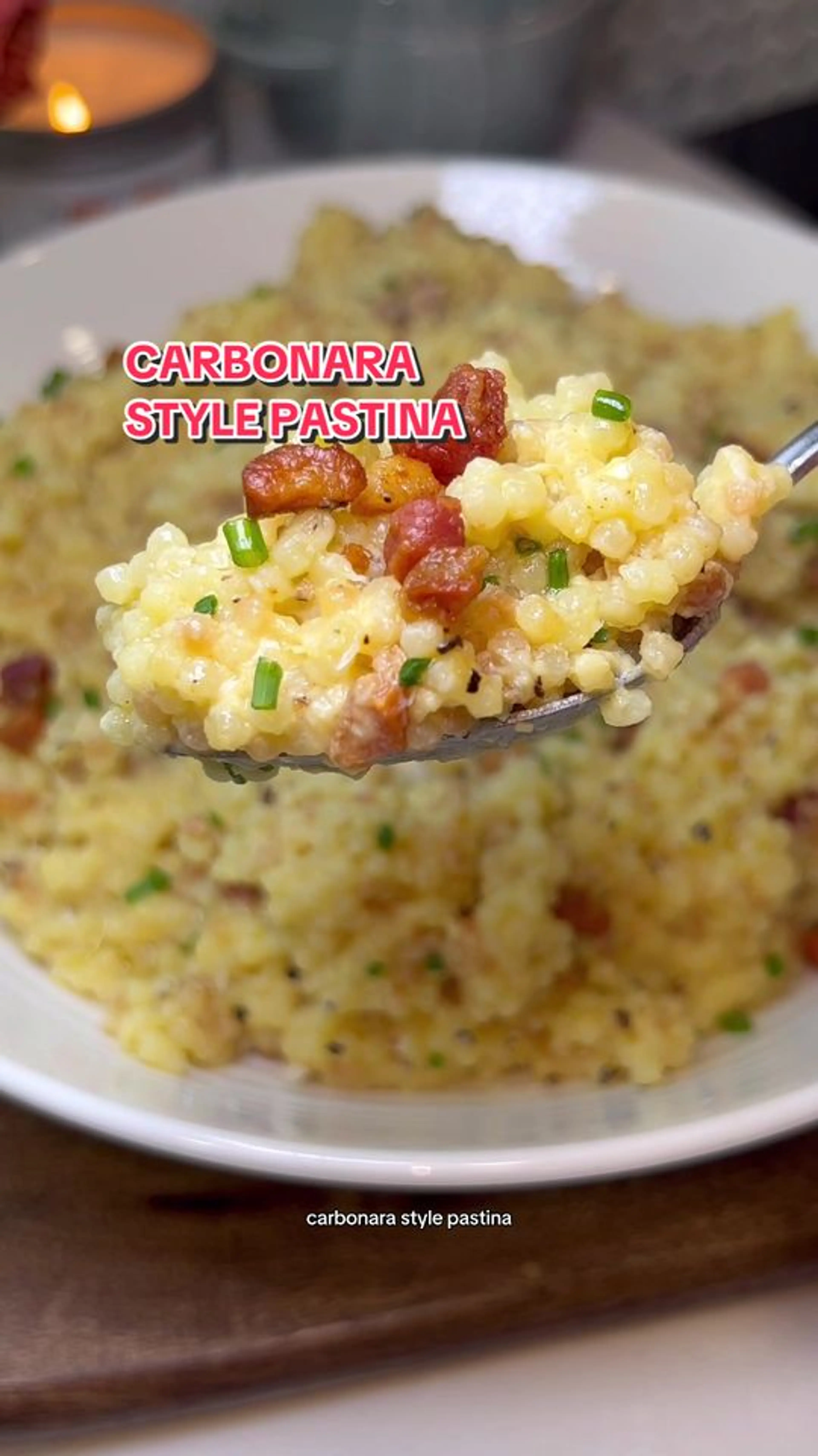 Carbonara Style Pastina
