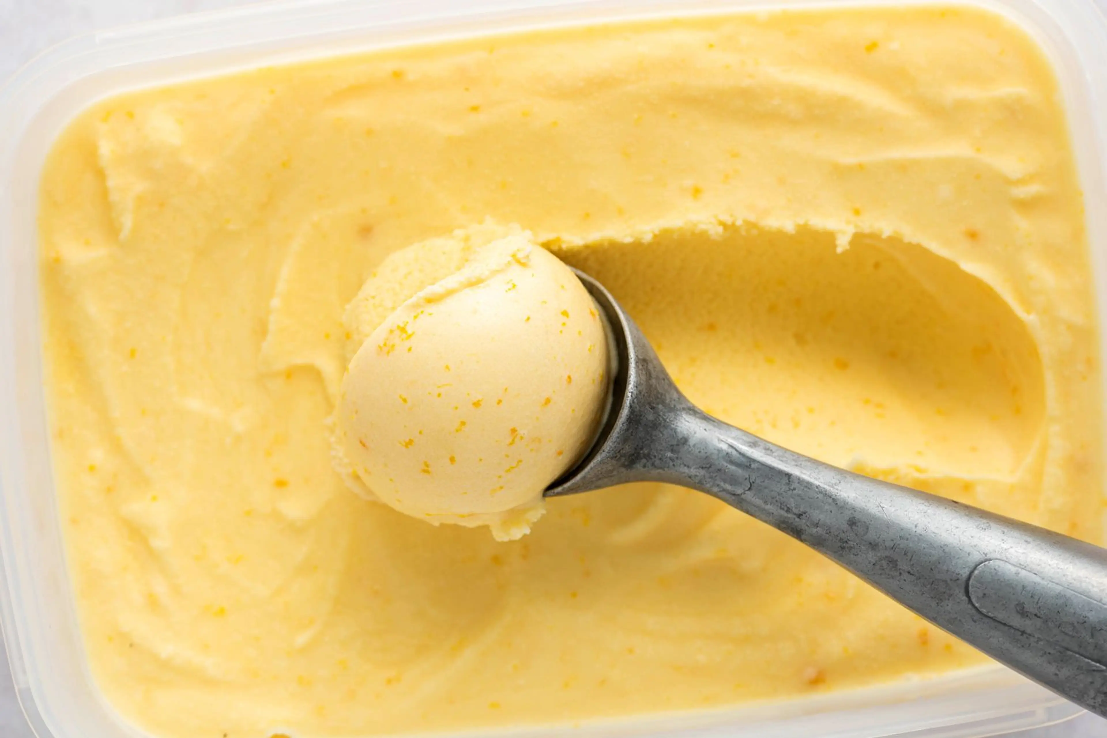 Homemade Orange Sherbet