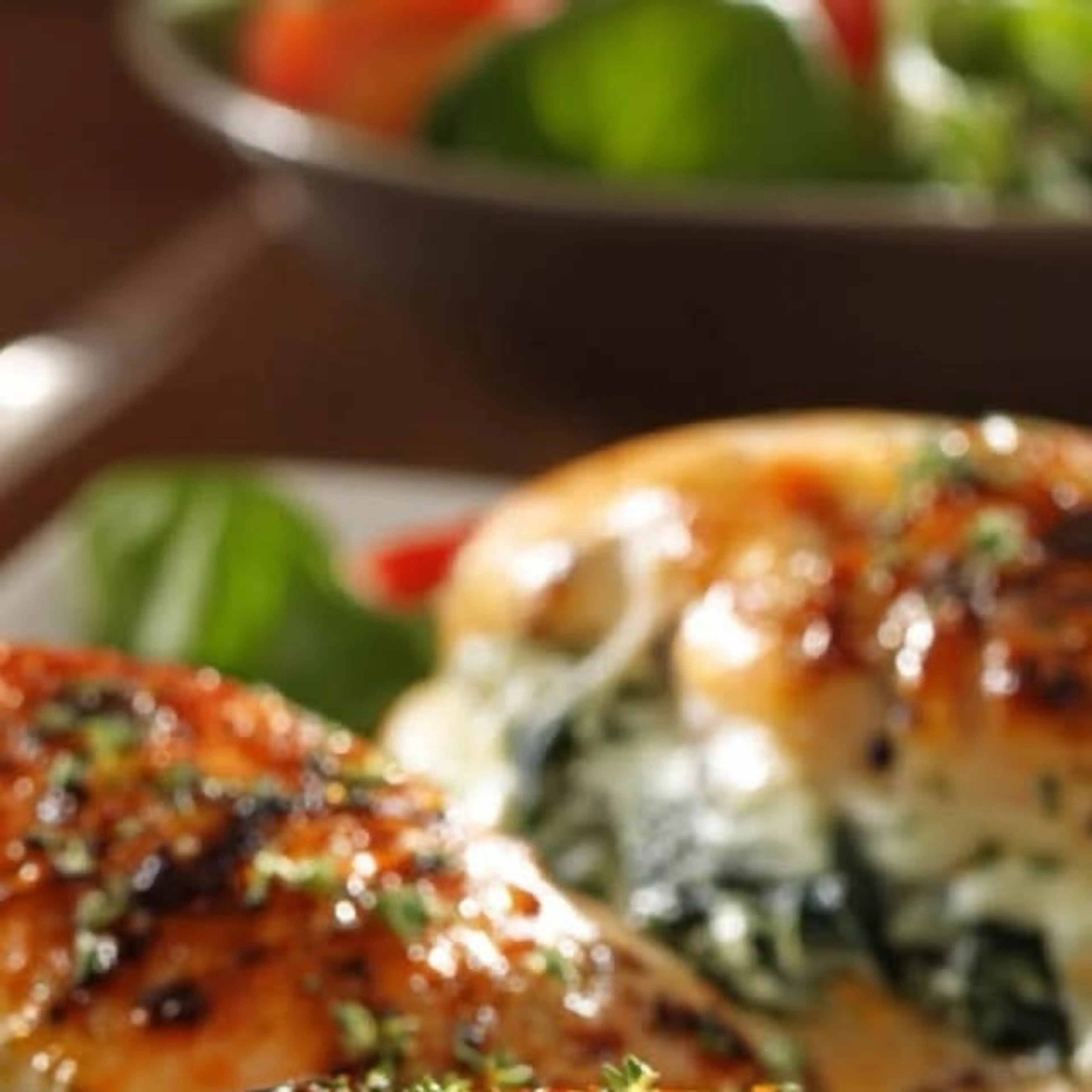 Cheesy Spinach Stuffed Chicken Breasts
