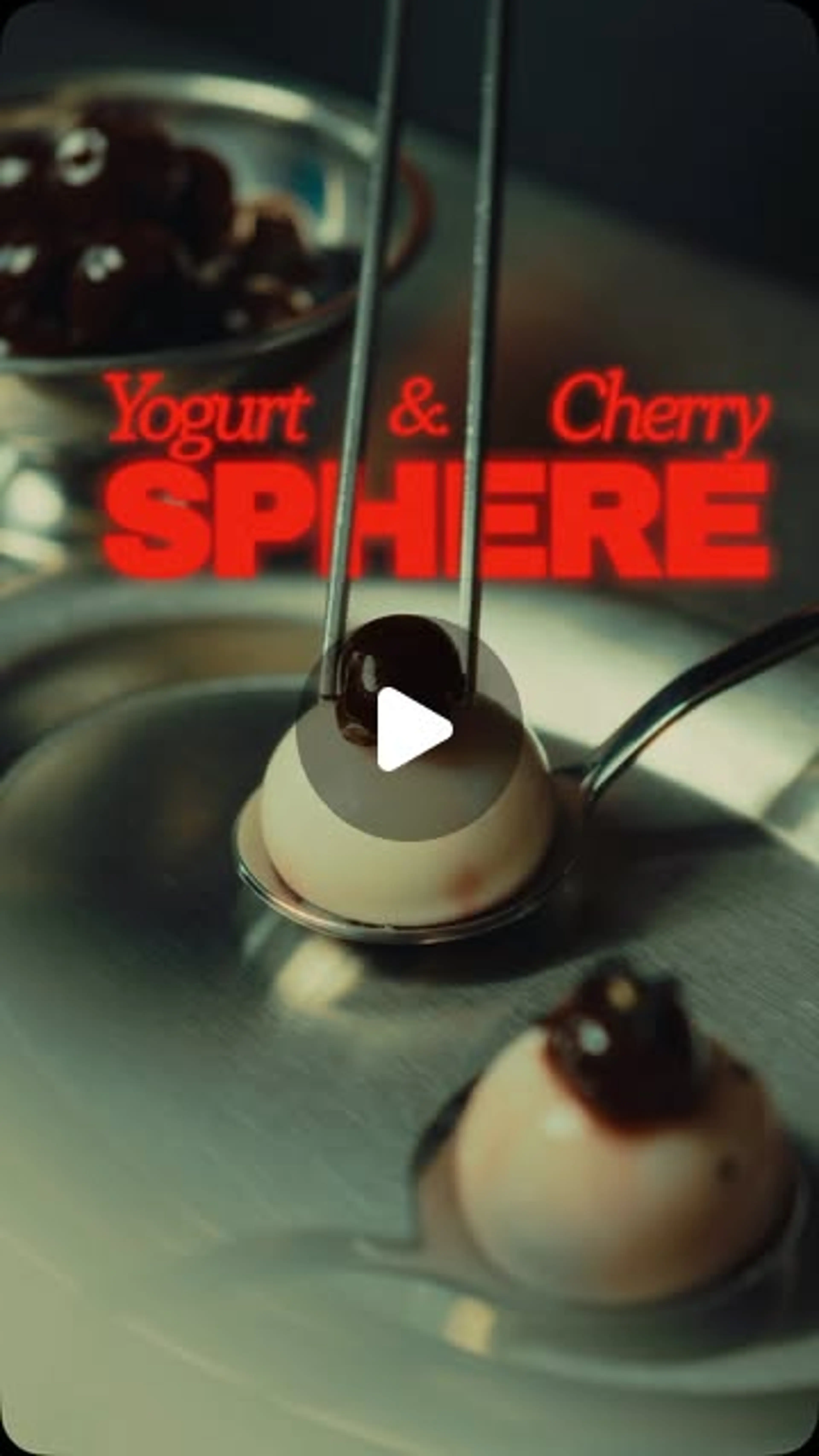 Yogurt & Cherry Sphere