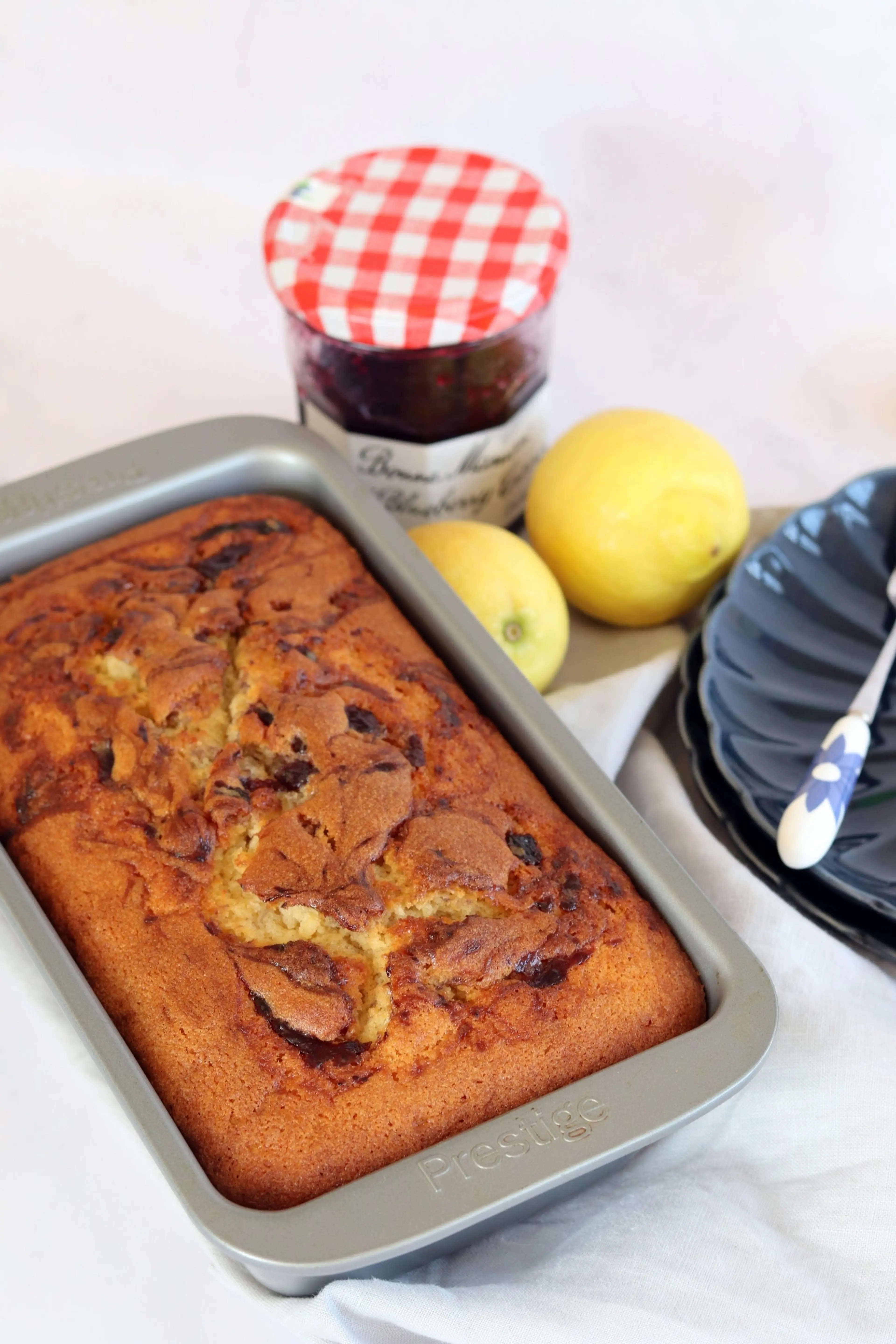 Blueberry & Lemon Swirl Loaf Cake