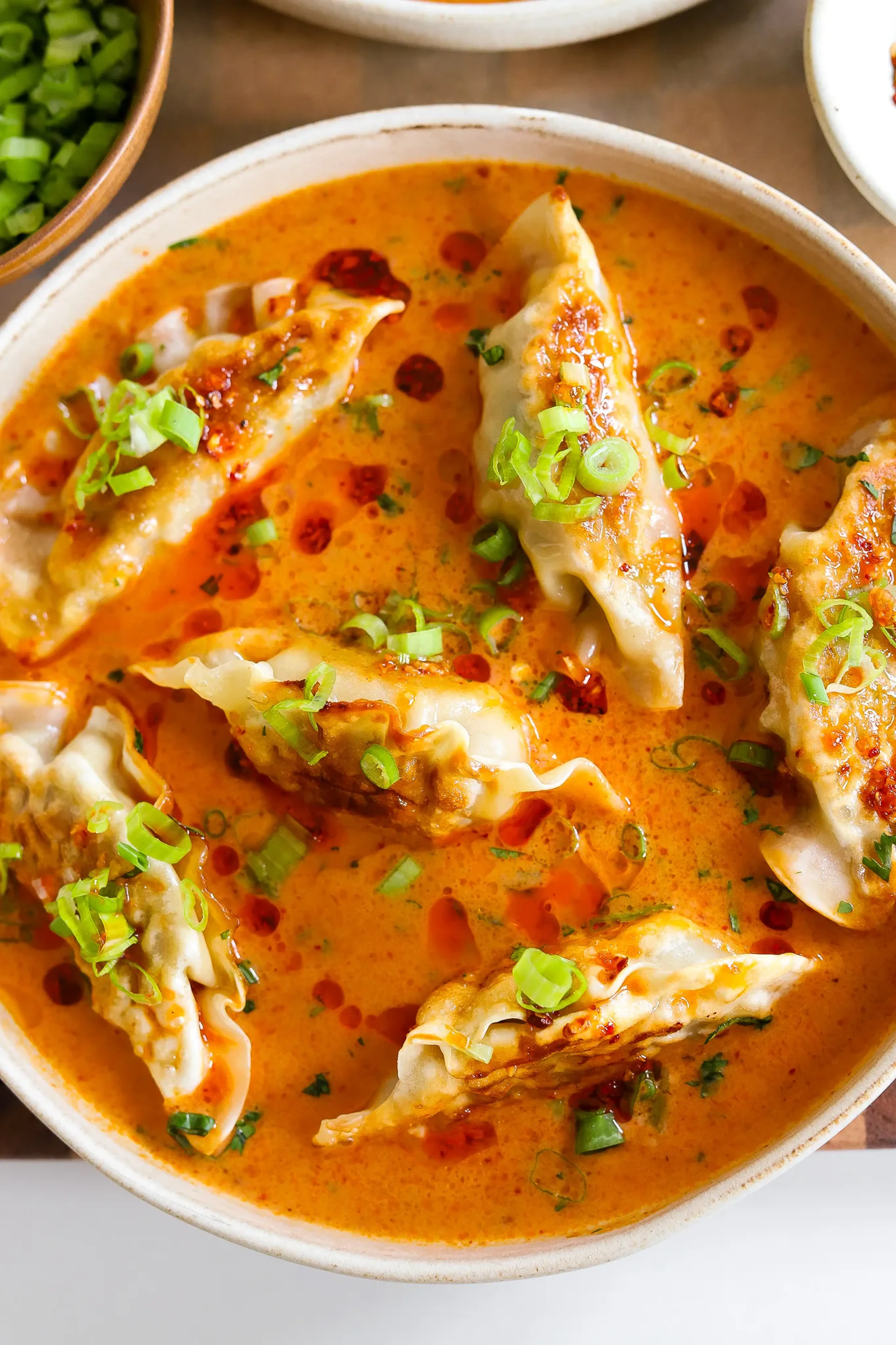 Red Curry Dumpling Soup