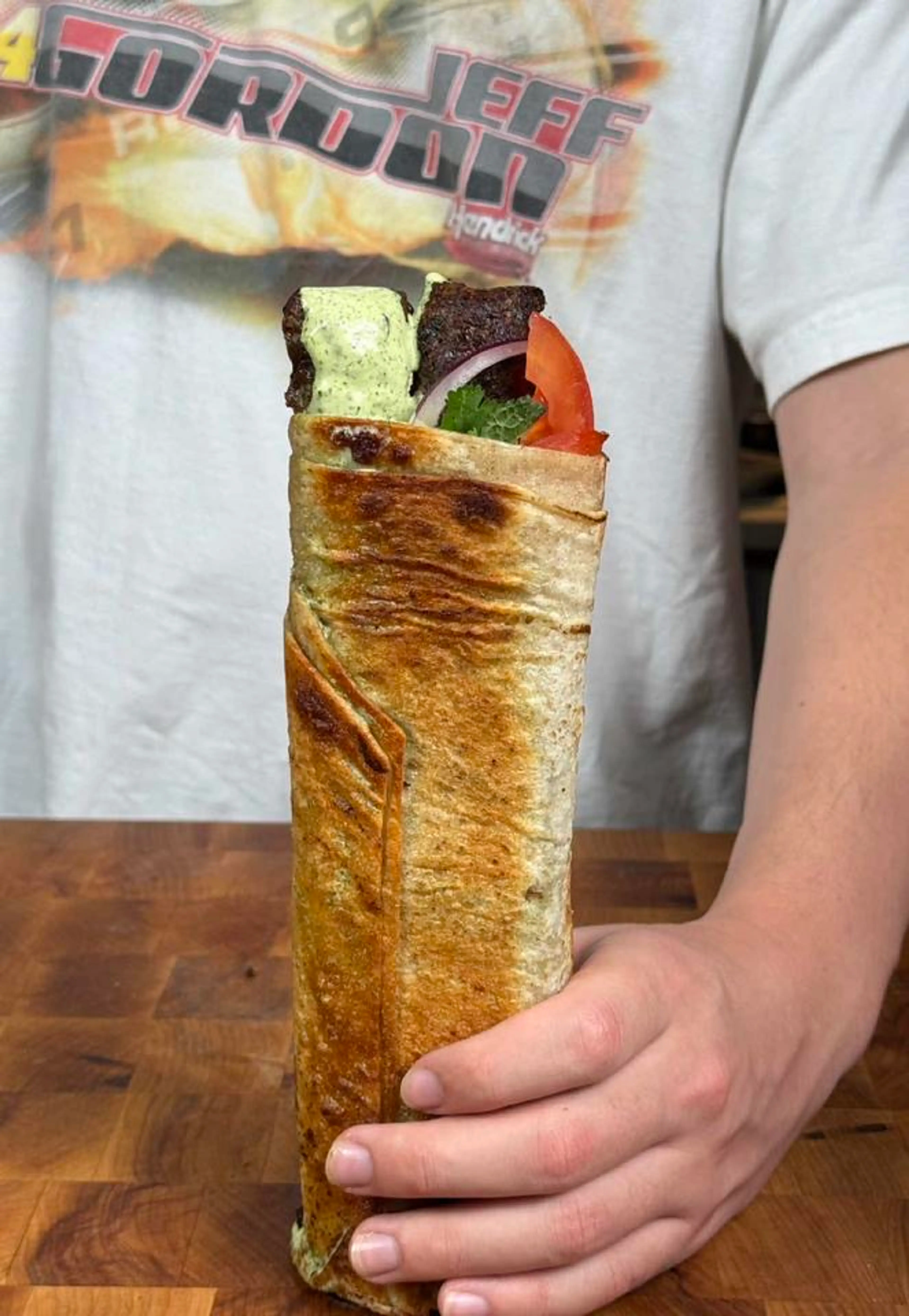 Sheetpan Seekh Kebab Wraps